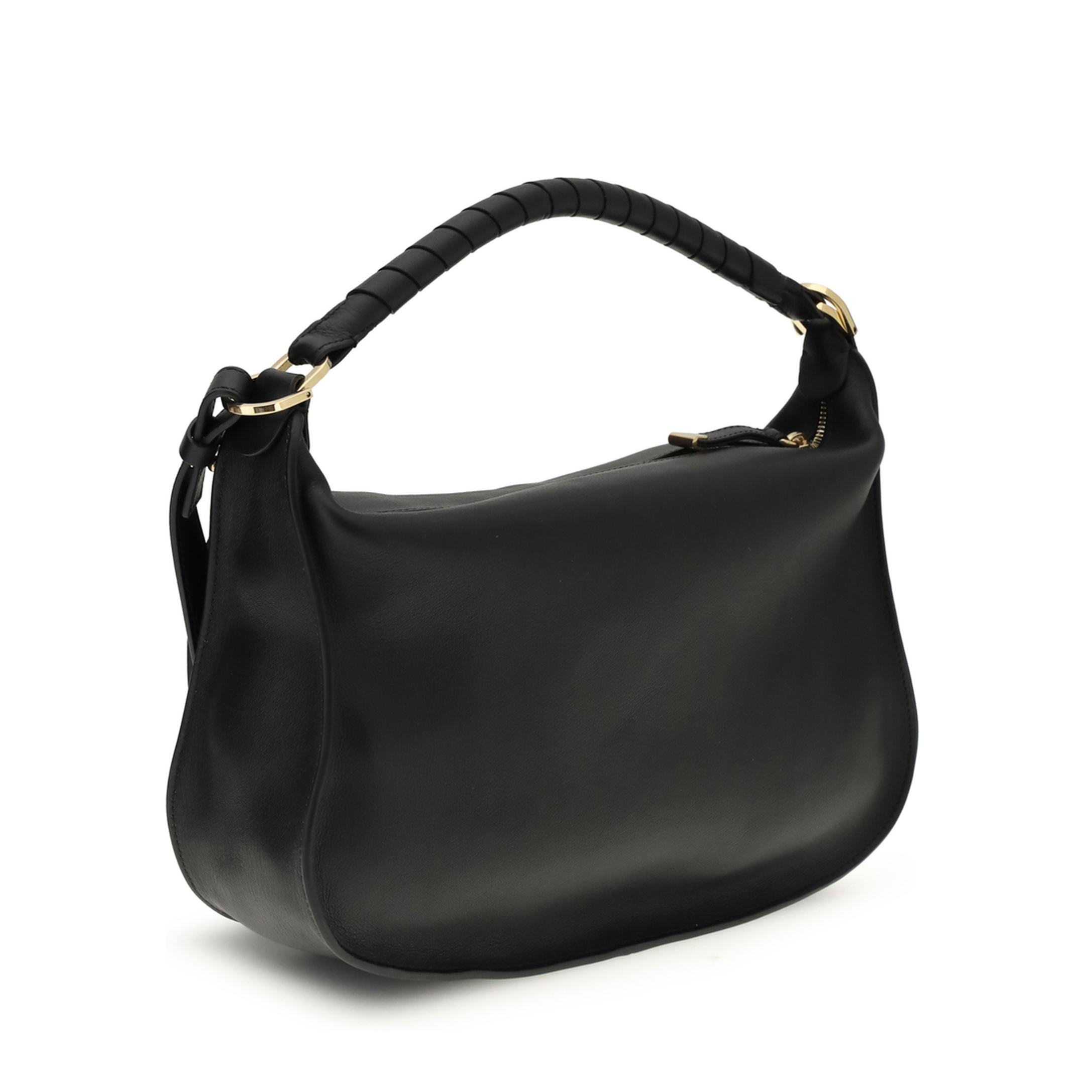 Marcie Small Calf Leather Shoulder Bag - Beige - Image 3