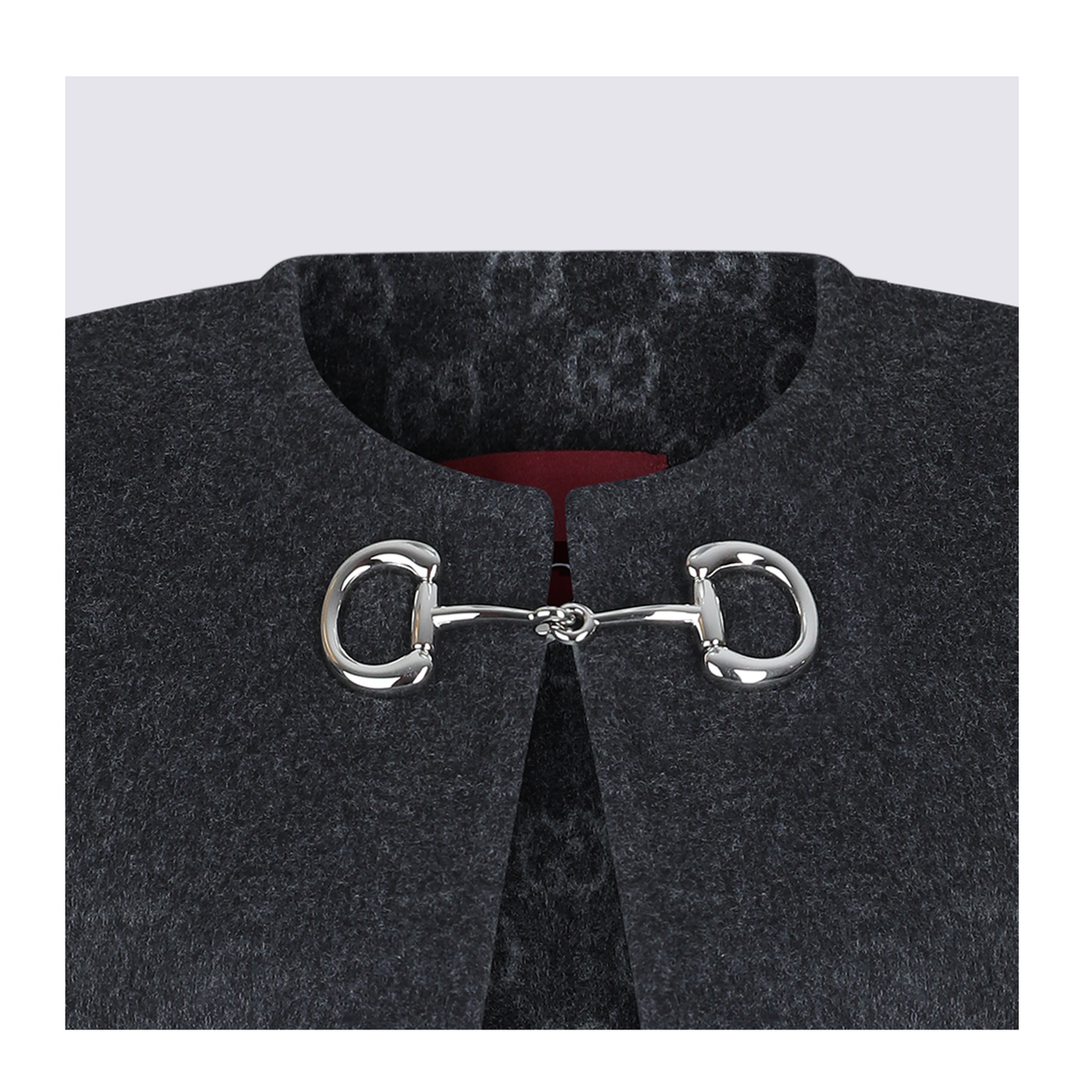 Wool and Silk Cape with Clamp - Image 5