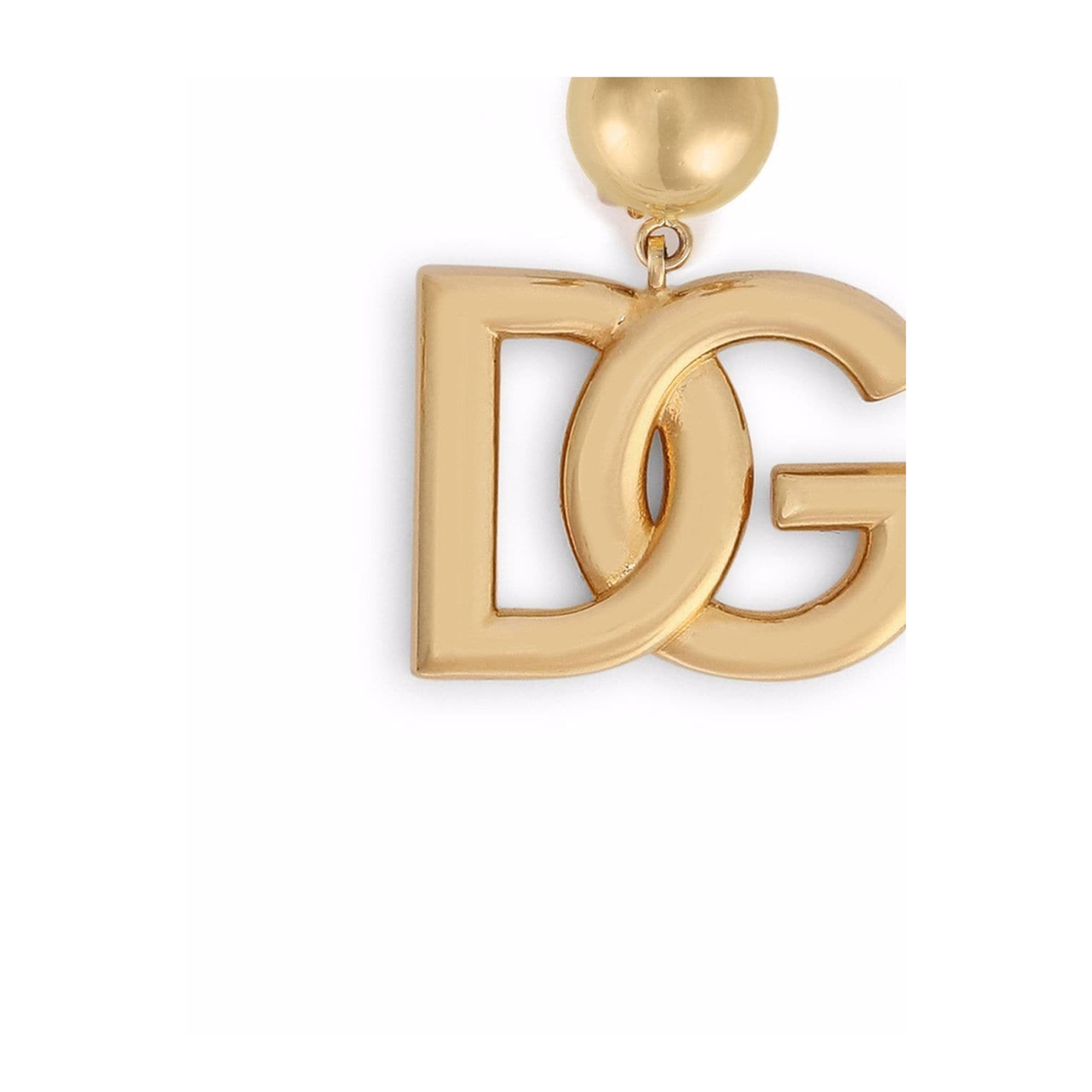 Clip-on Earrings with DG Logo in Gold - Image 2