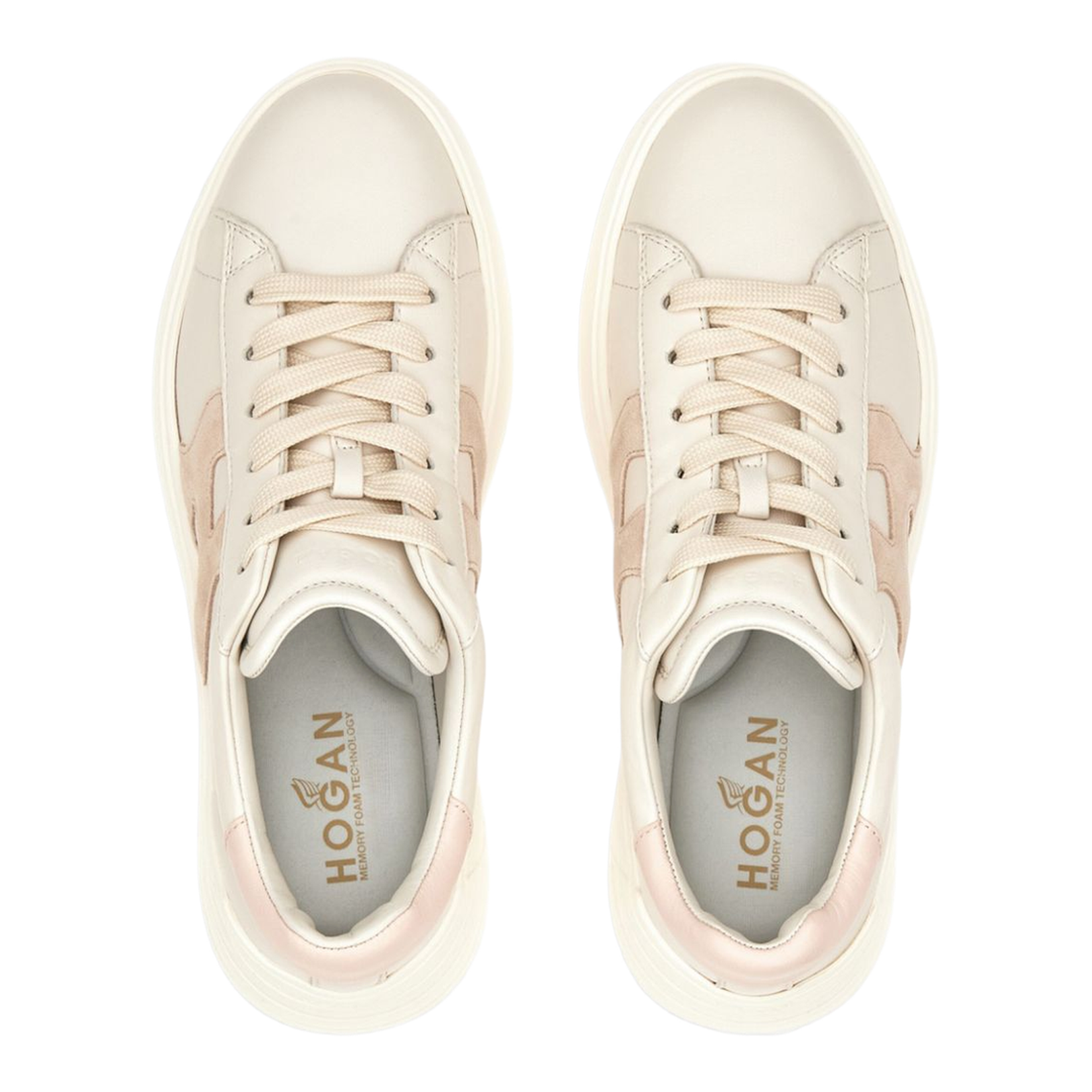 Panelled Design Lace-Up Sneakers - Image 4