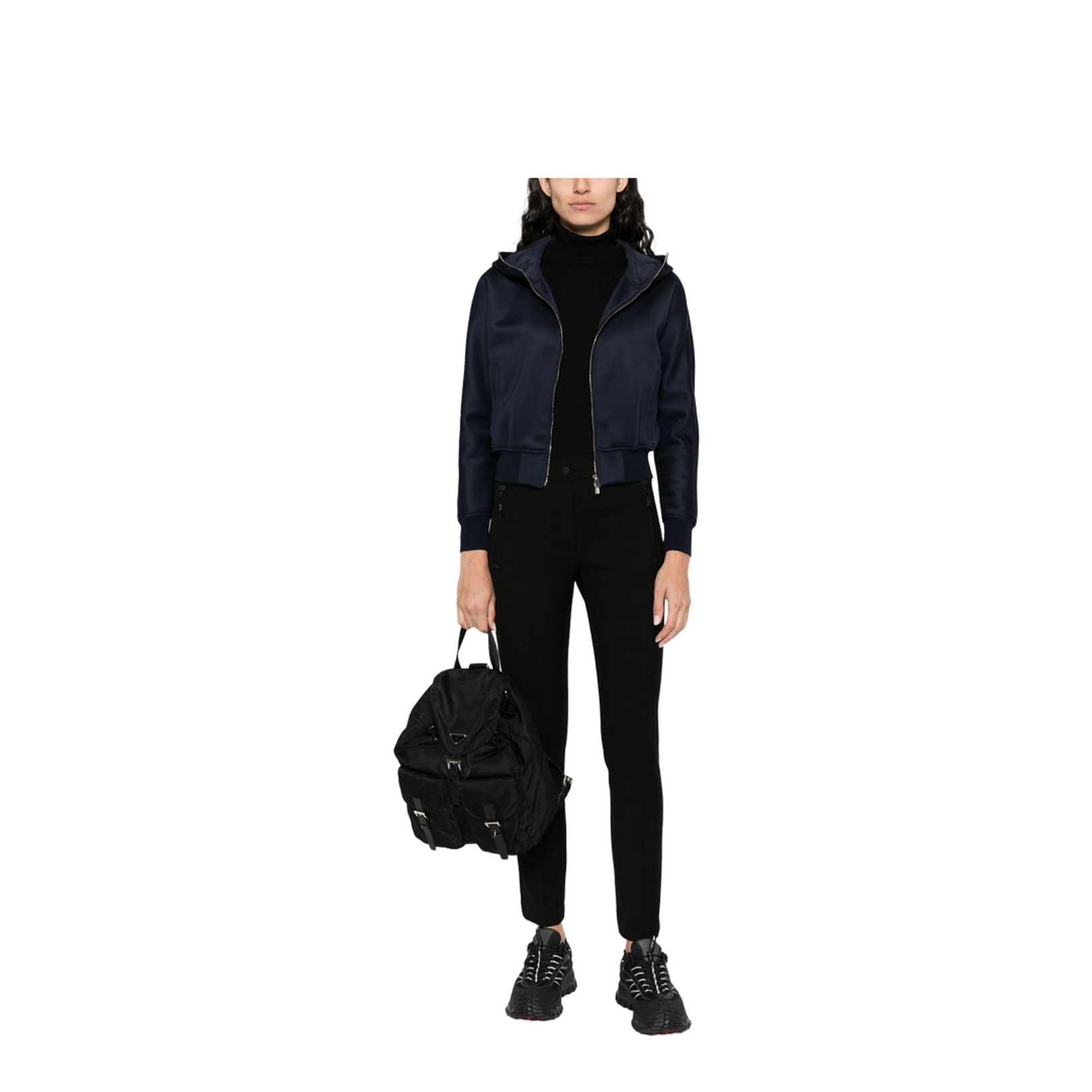 Slim Fit Trousers In Technical Fabric - Image 2
