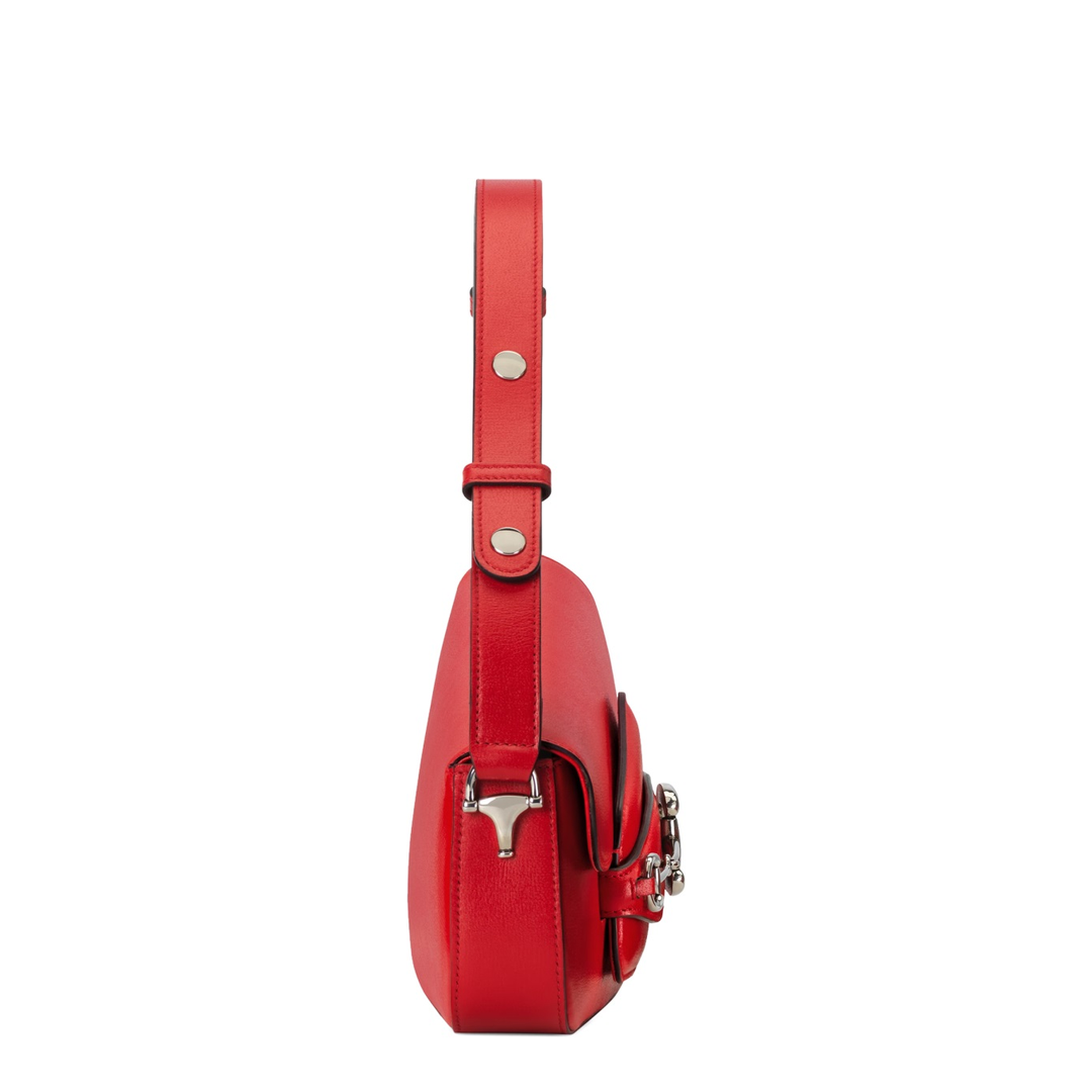 Jackie Leather Hobo Bags - Red - Image 4