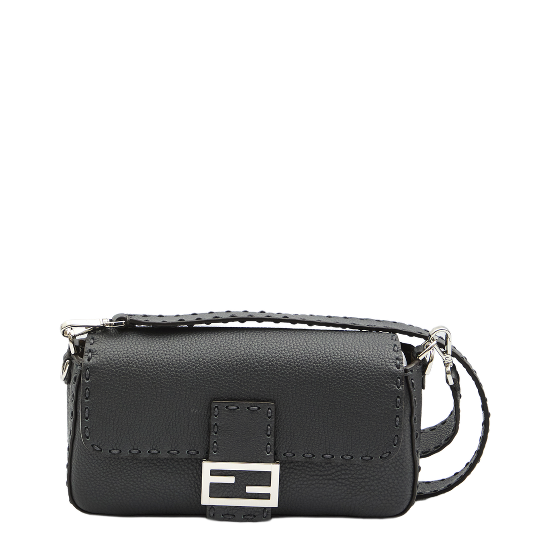 Baguette Bag in Gray Selleria Leather - Image 1