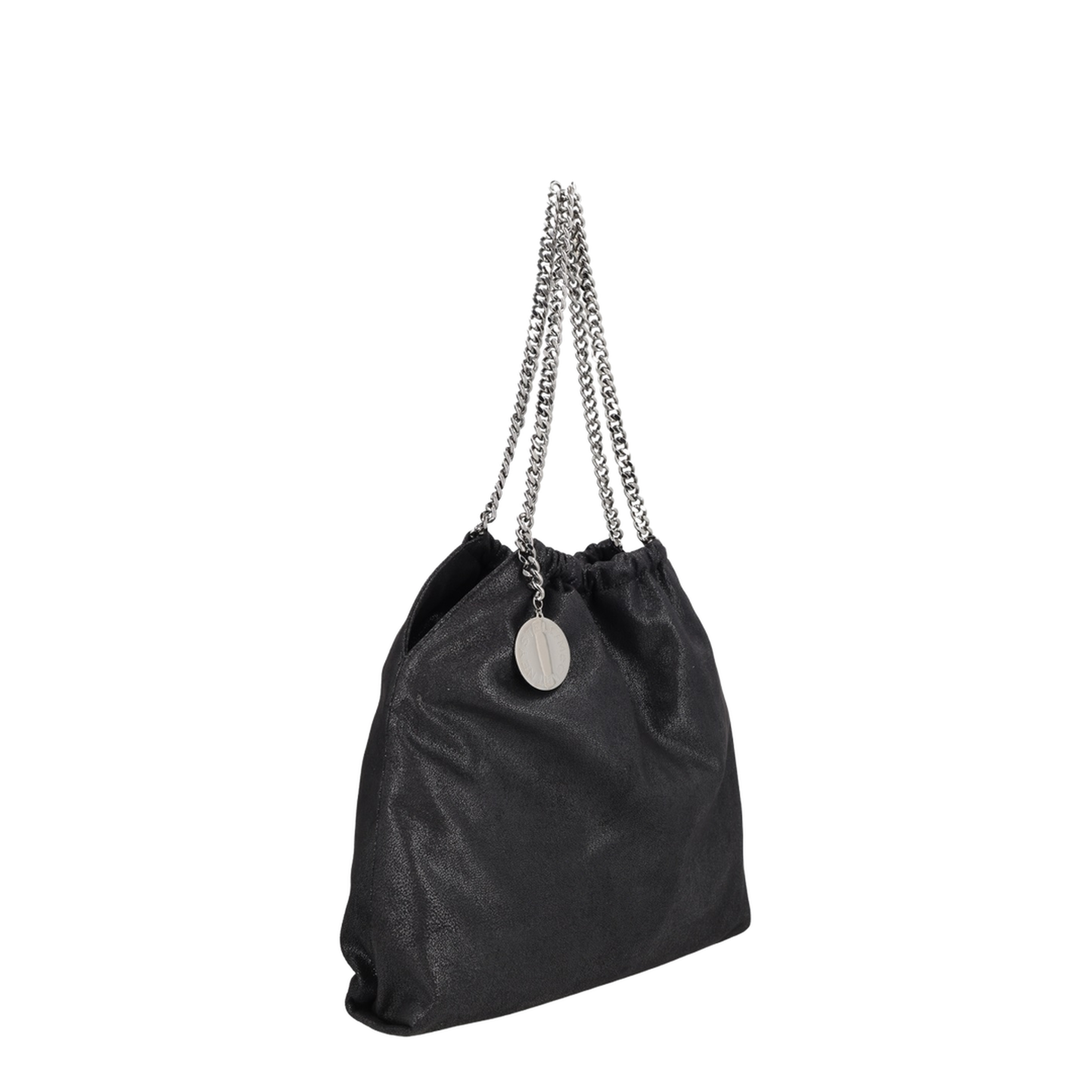Falabella Medium Polyester Shoulder Bag - Black - Image 5