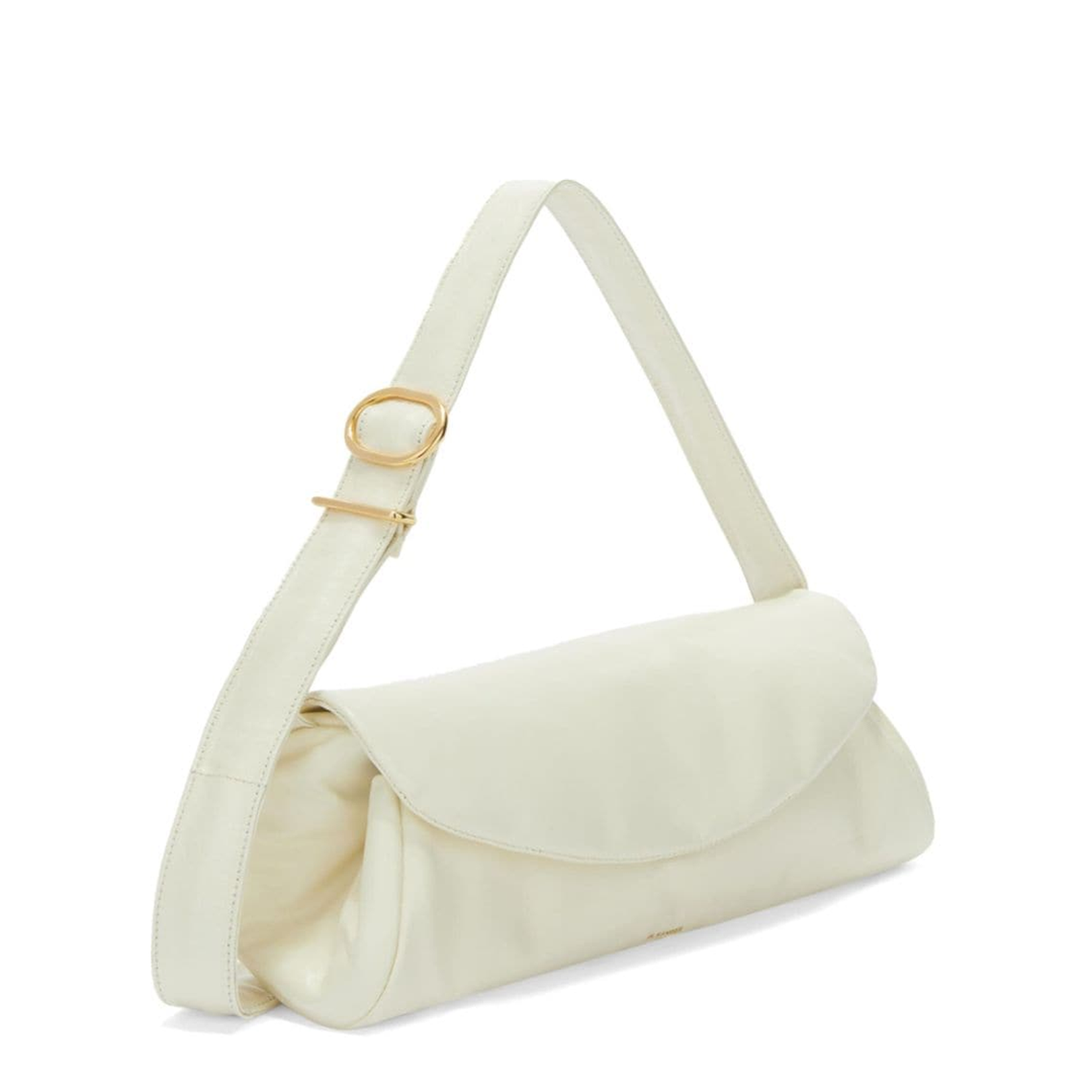 Cannolo Padded Large Leather Shoulder Bag - Image 2