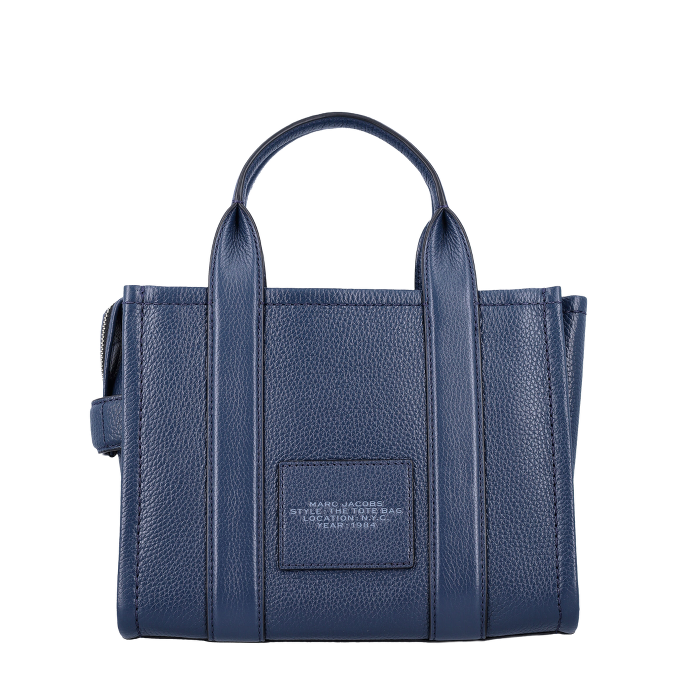 The Leather Small Full-Grain Leather Tote Bag - Blue Sea - Image 4
