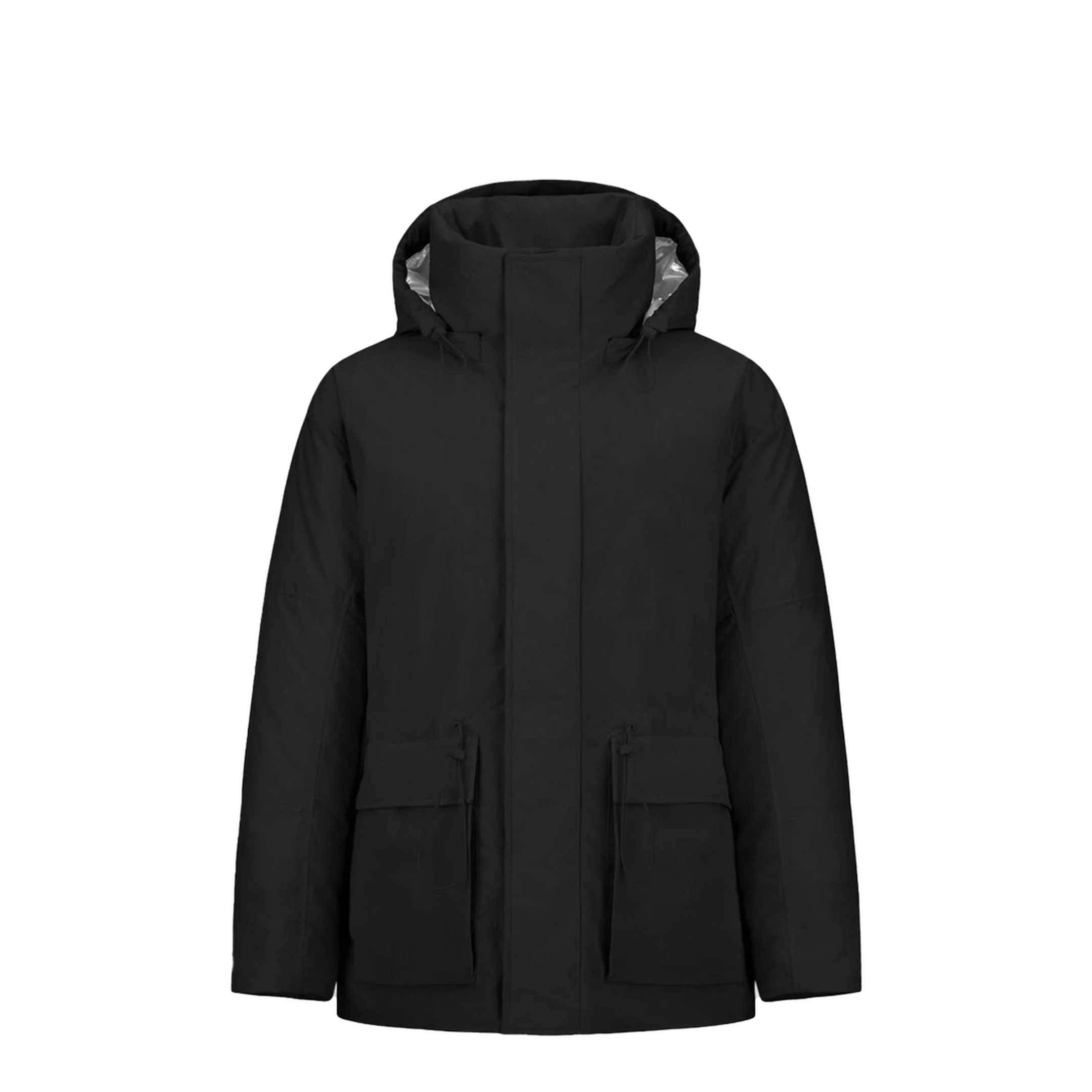 Crinkle Metallic Parka - Image 1