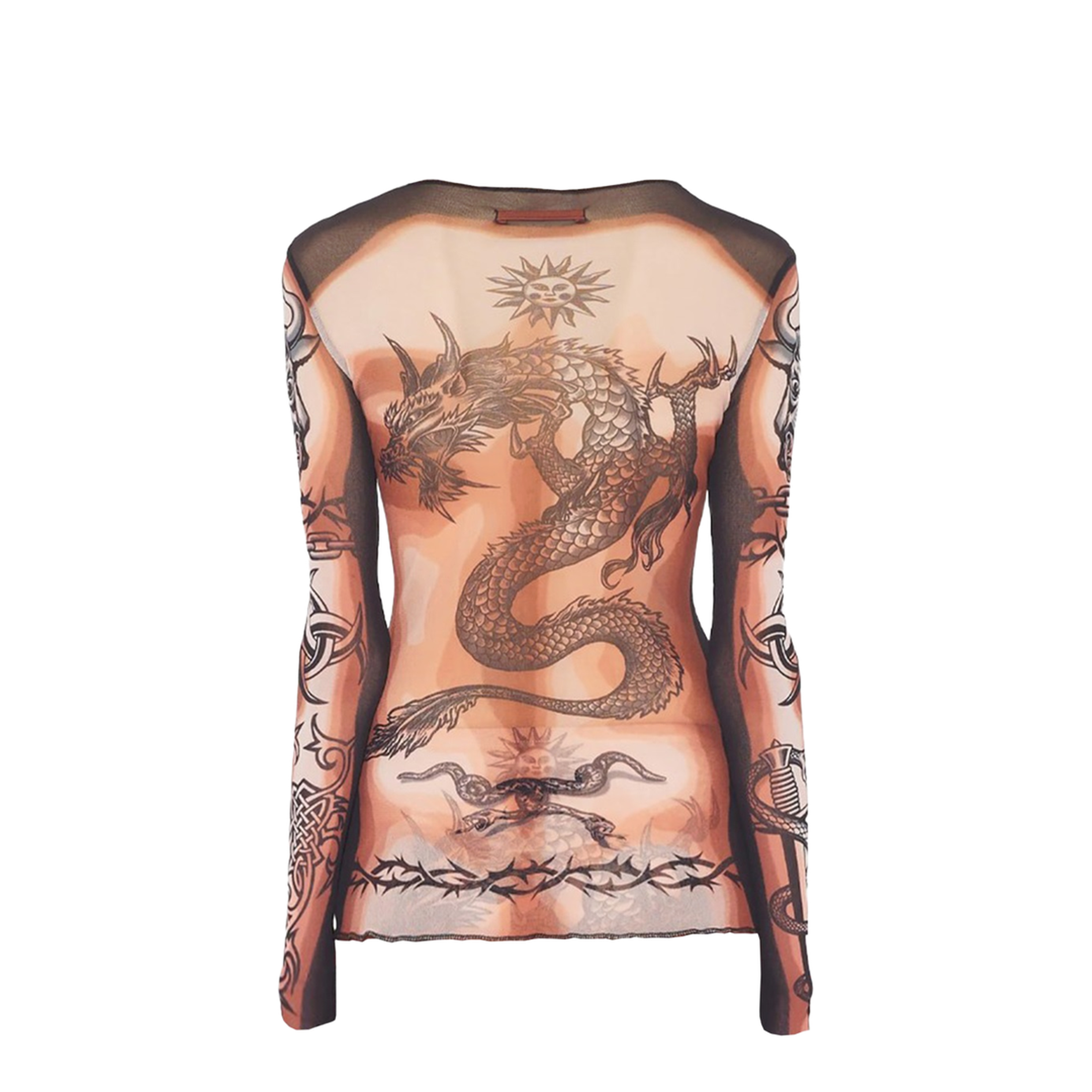 Safe Sex Tattoo Print Top - Image 3