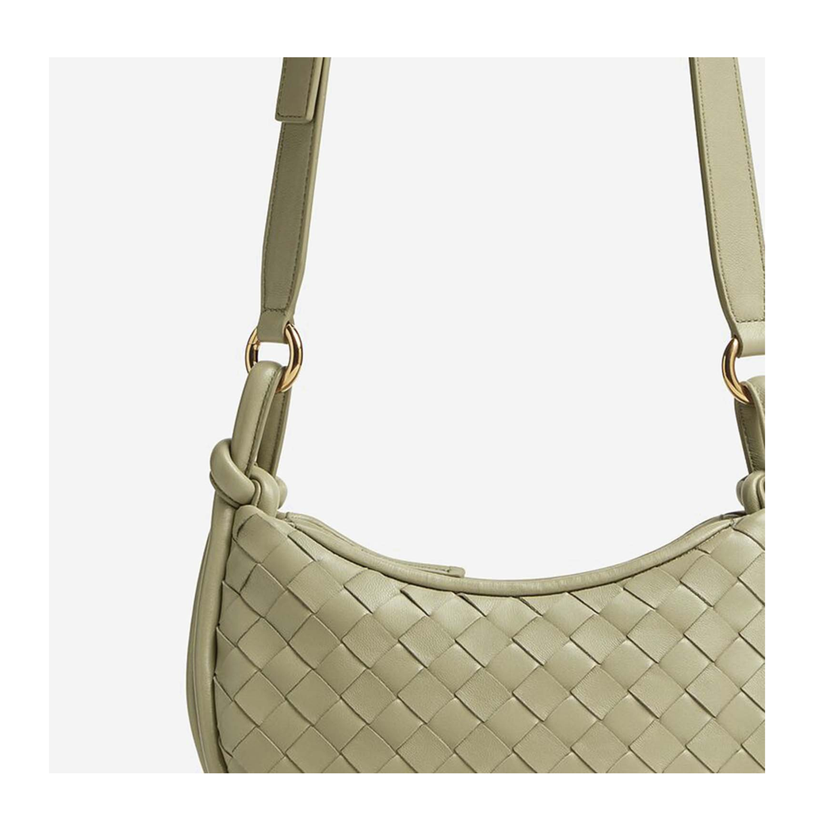 Gemeli Leather Crossbody Bags - Pastel Green - Image 4