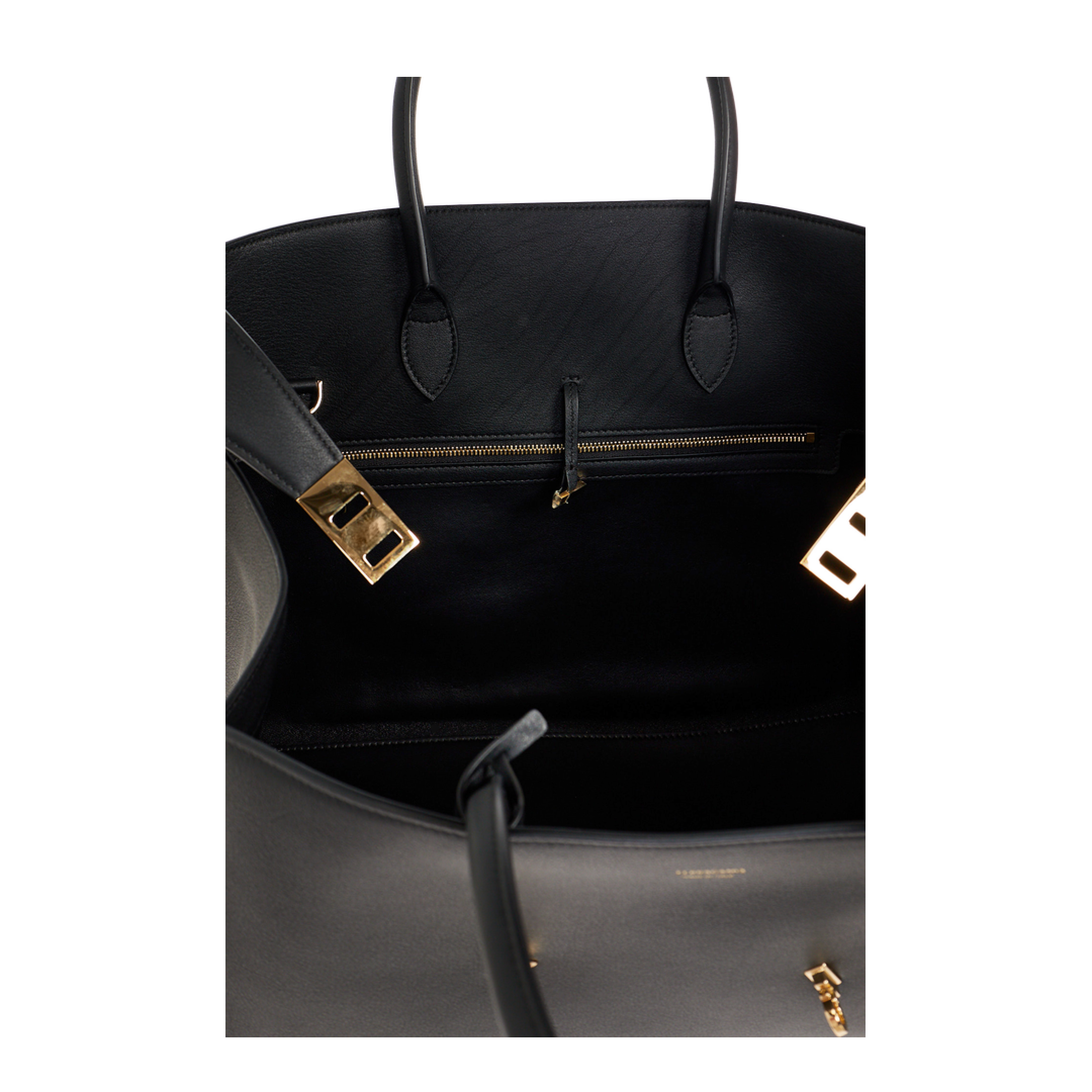 Hug Large Calfskin Handbag - Nero - Image 5