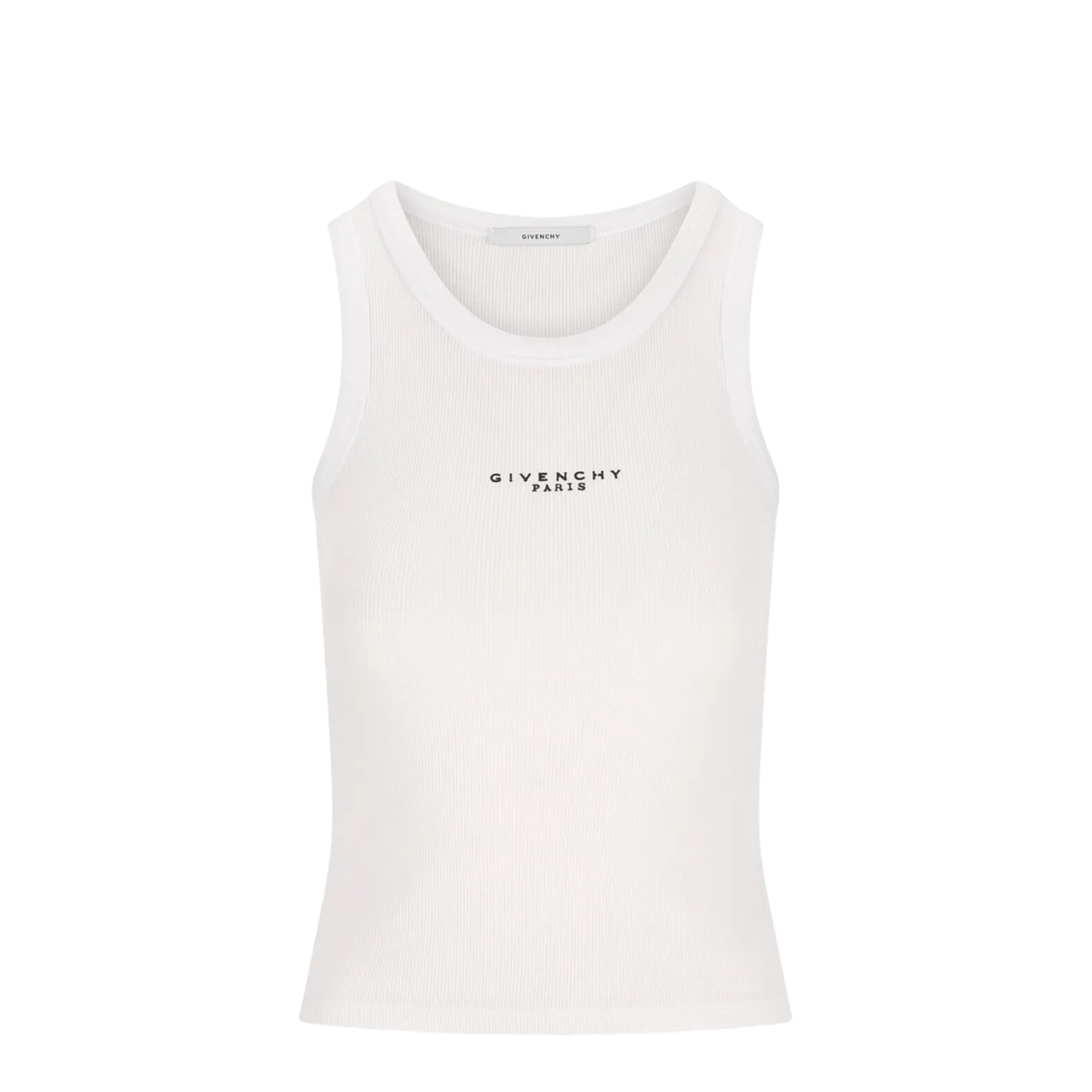 Slim-Fit Cotton Tank Top with Paris Print - Image 5