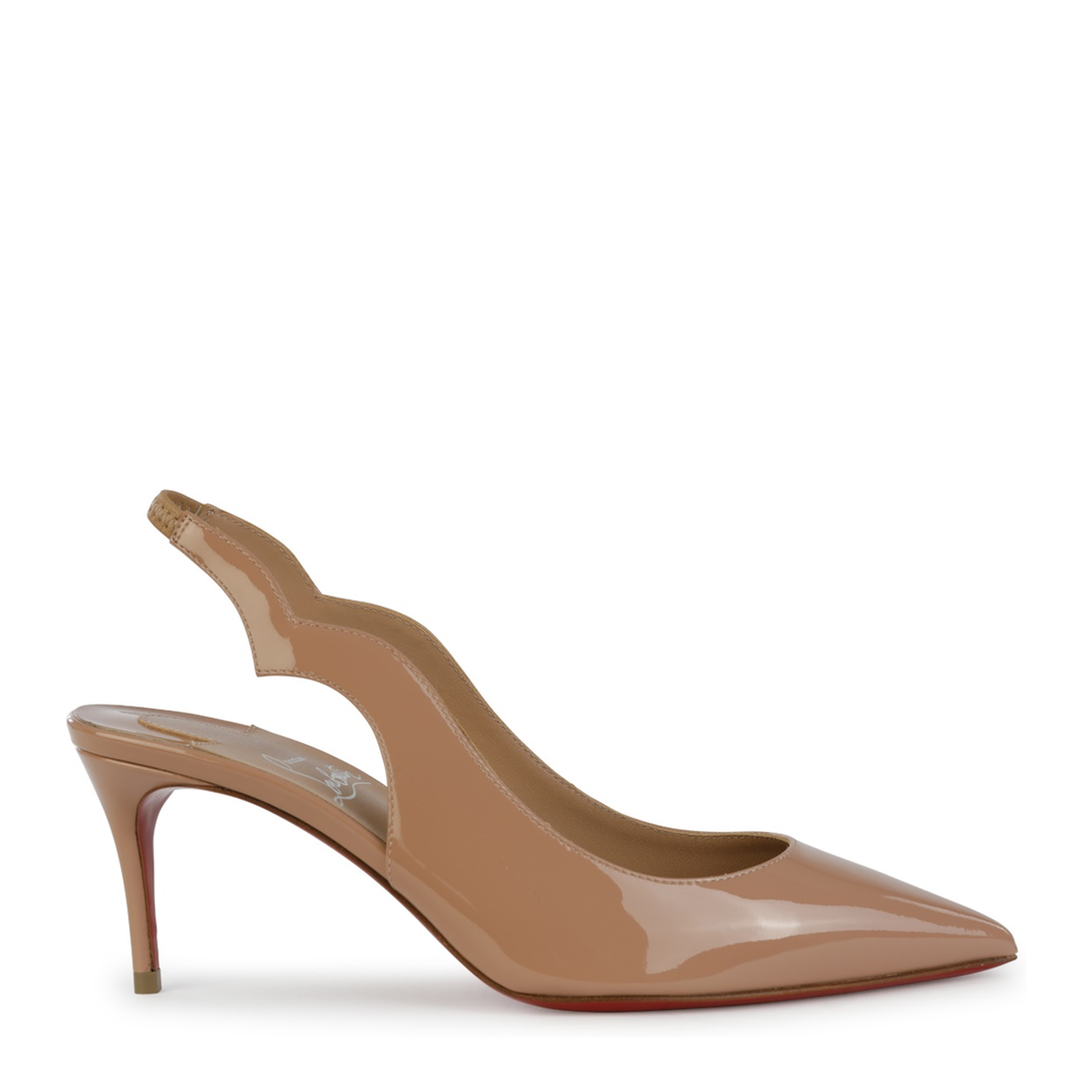 Hot Chick Sling 70 Blush Patent Calf Leather - Image 1