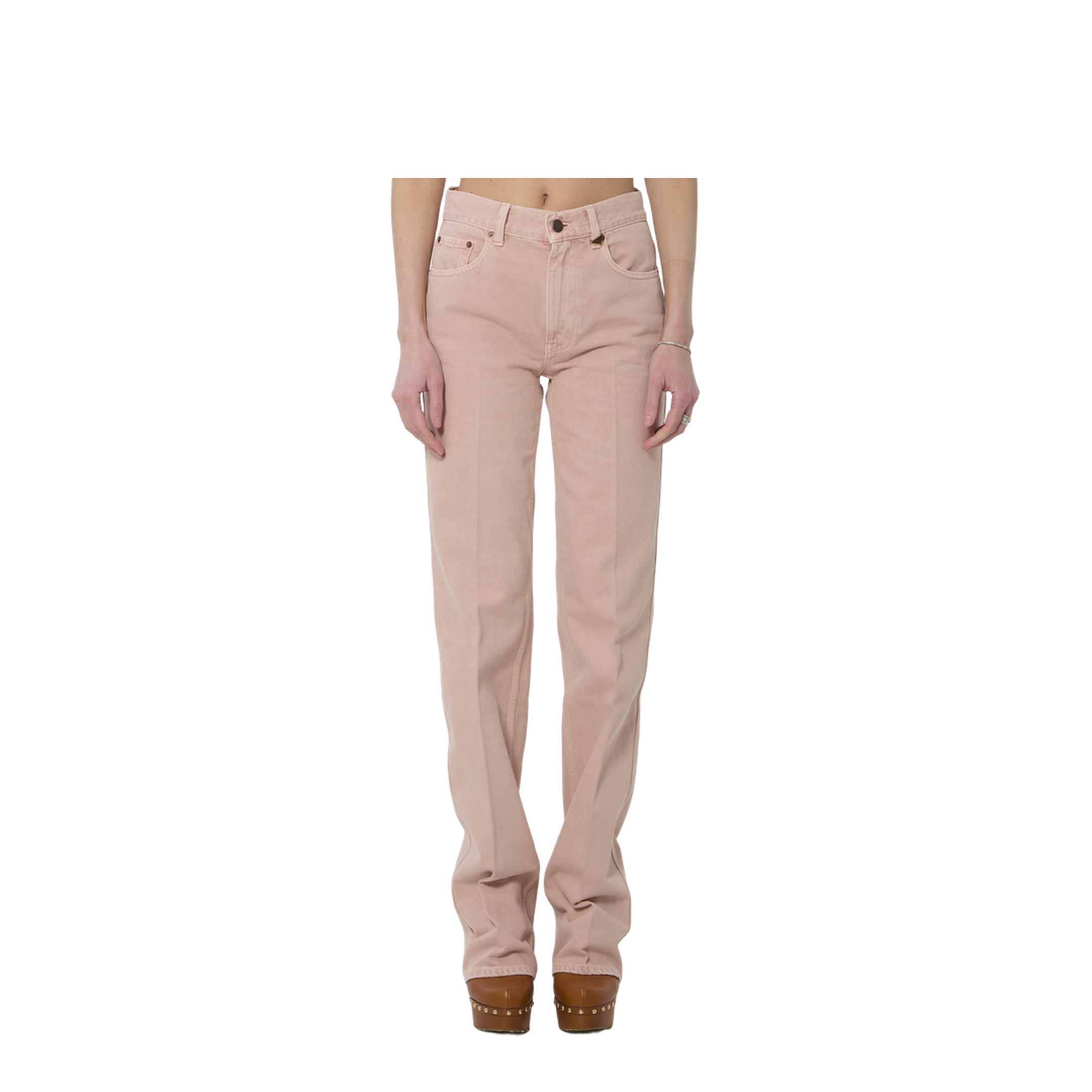 Straight Leg Jeans In Denim - Image 1
