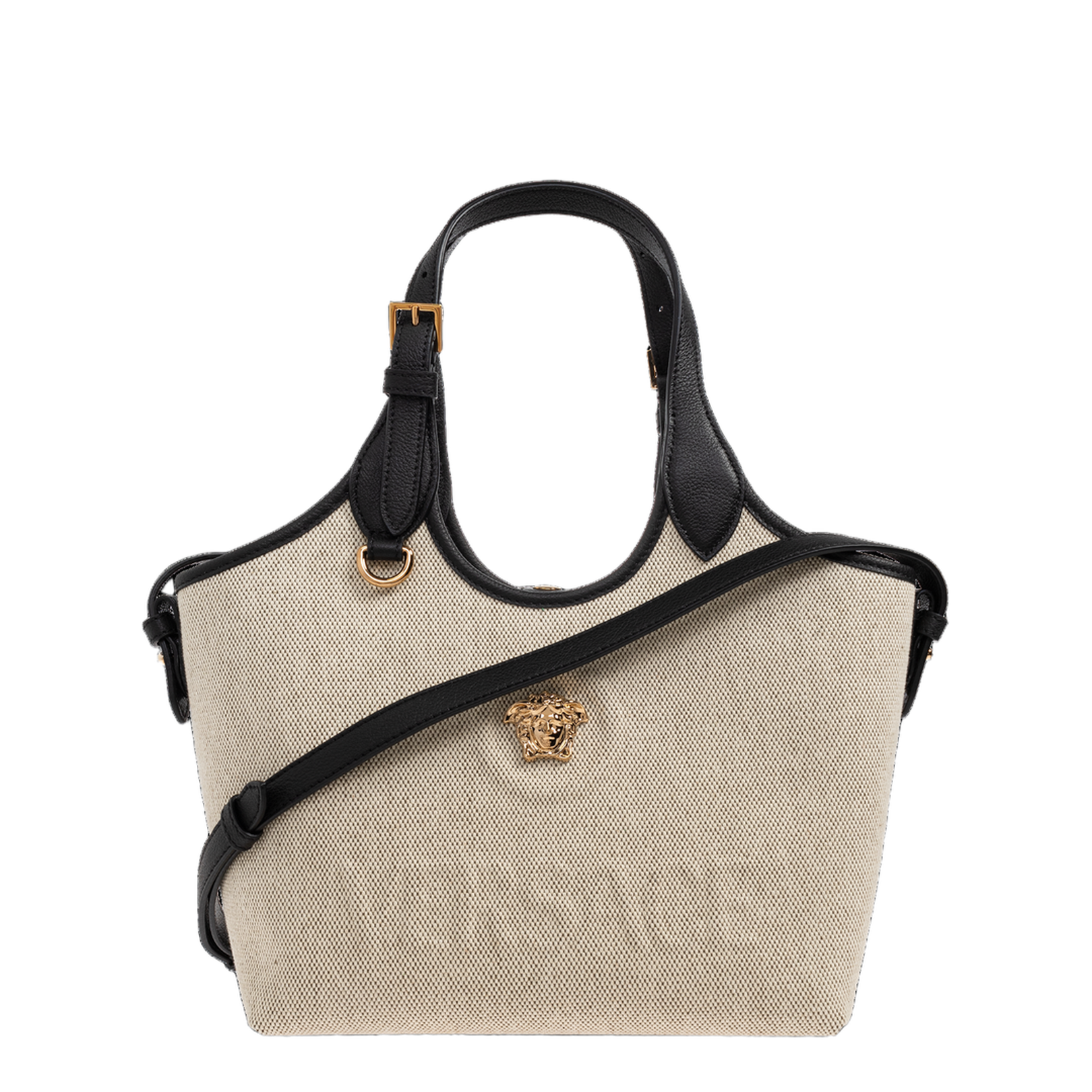 La Medusa Mini Canvas Tote - Beige - Image 1
