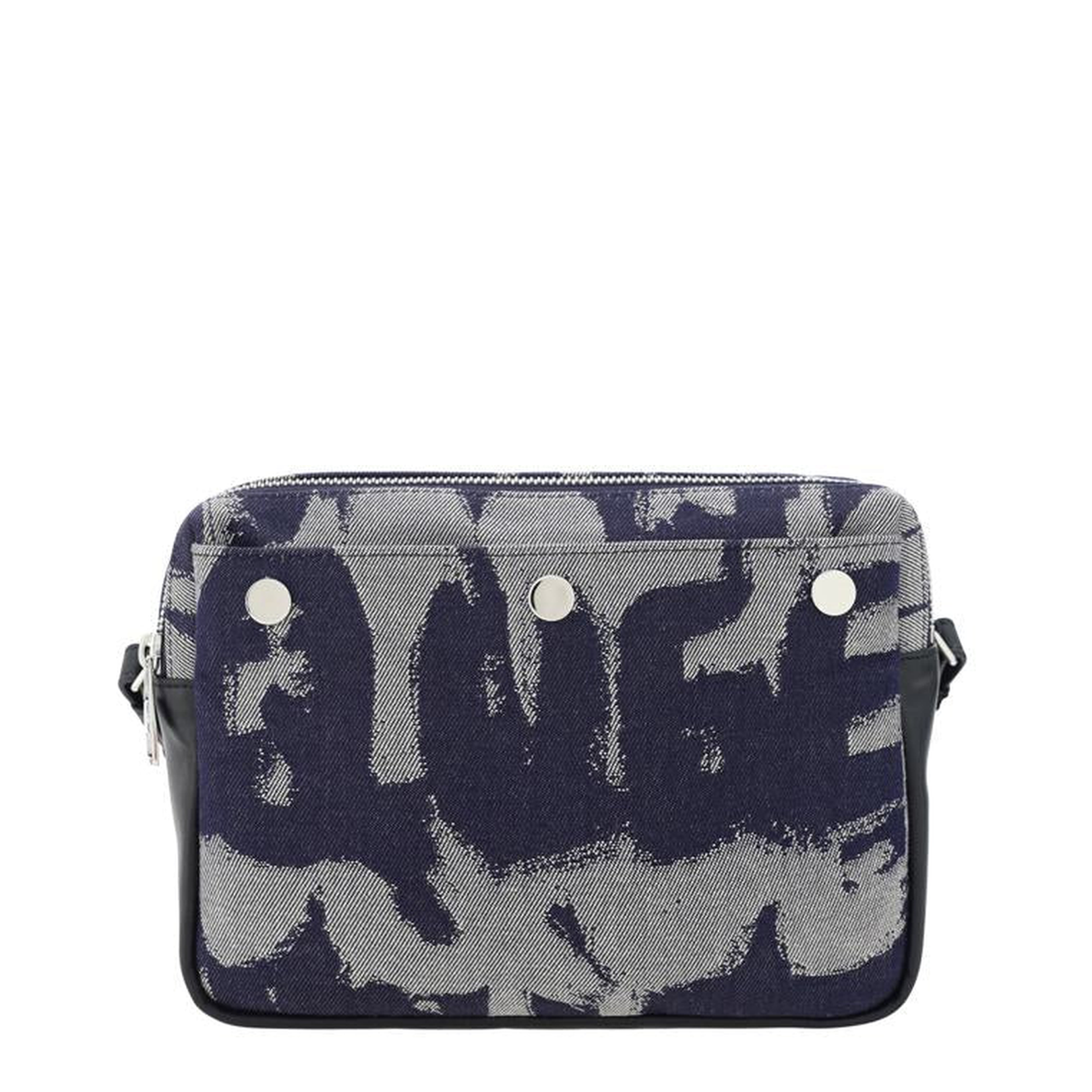 Printed Denim Crossbody Bags - Image 1