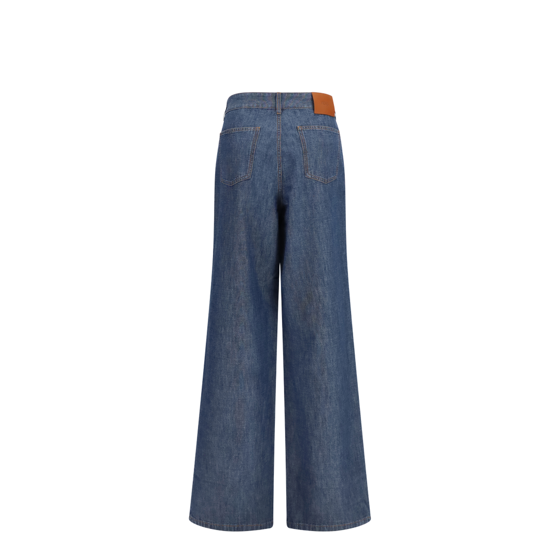 Wide-leg Chambray Jeans - Image 2