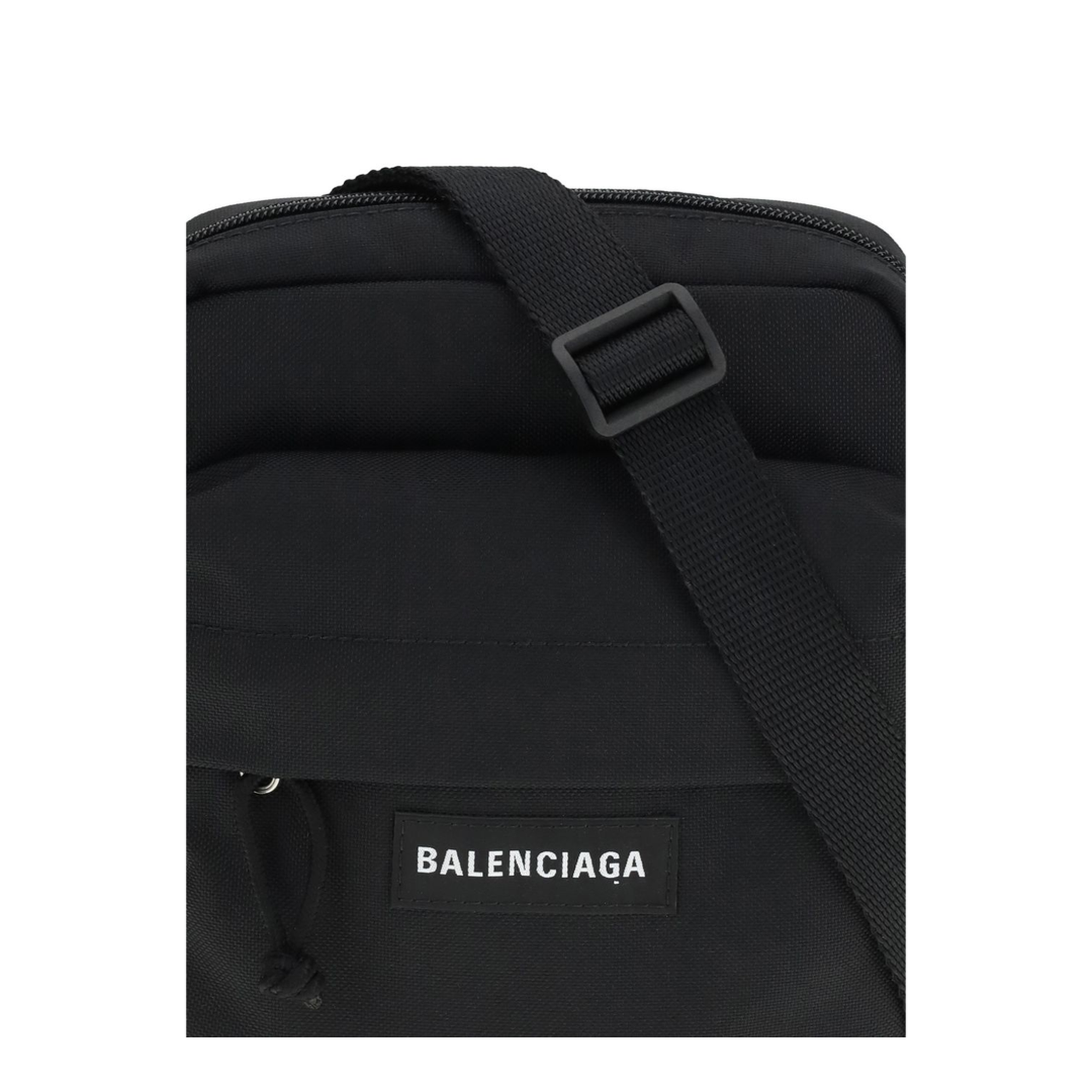 Explorer Recycled Nylon Crossbody Pouch - Black - Image 2