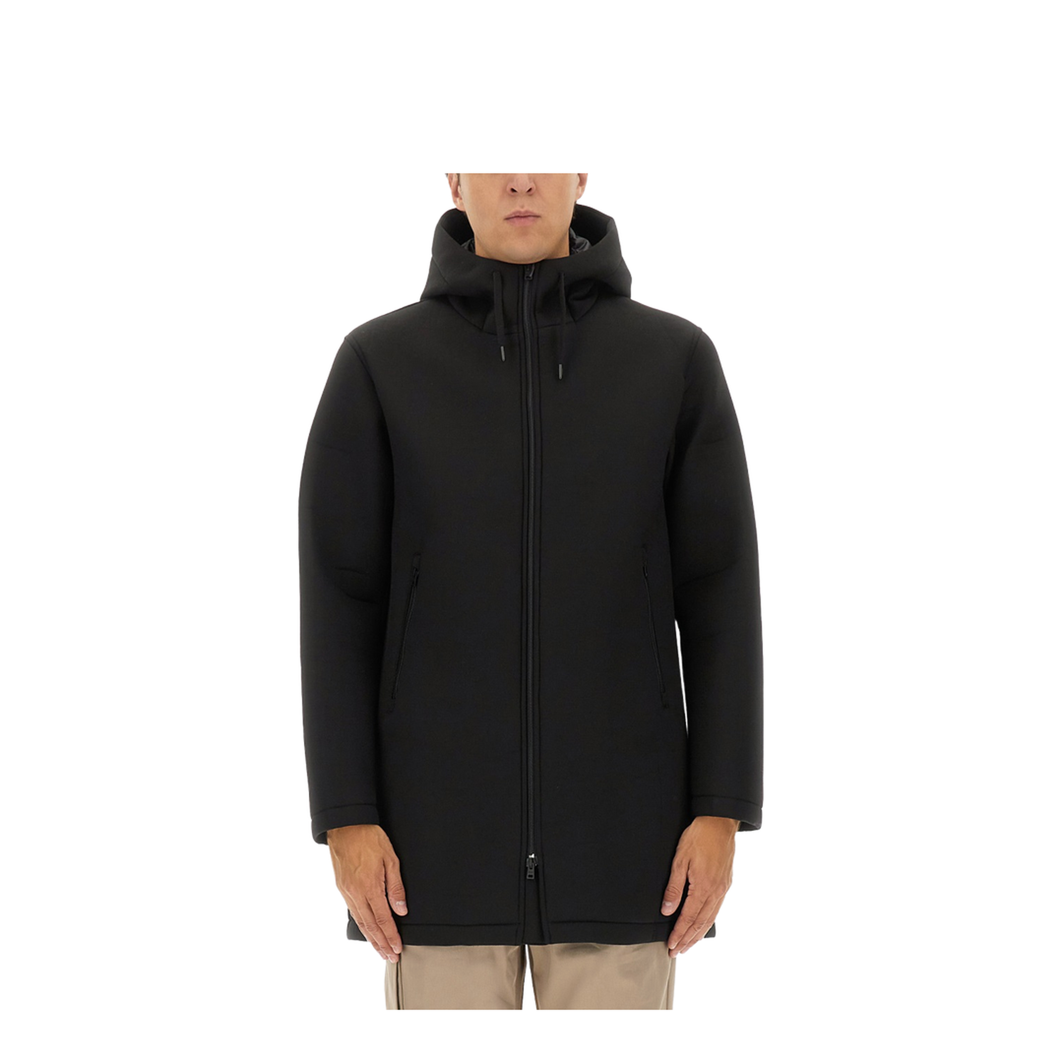 Long Parka in Three Layers Scuba - Image 1