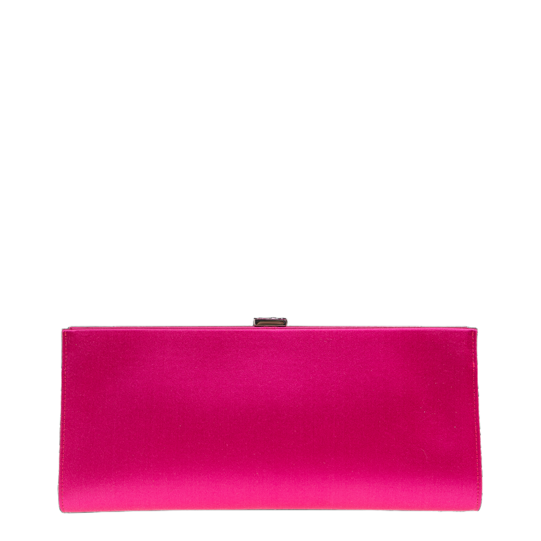 Pilgrim Silk-Blend Satin Clutch - Rosé - Image 3