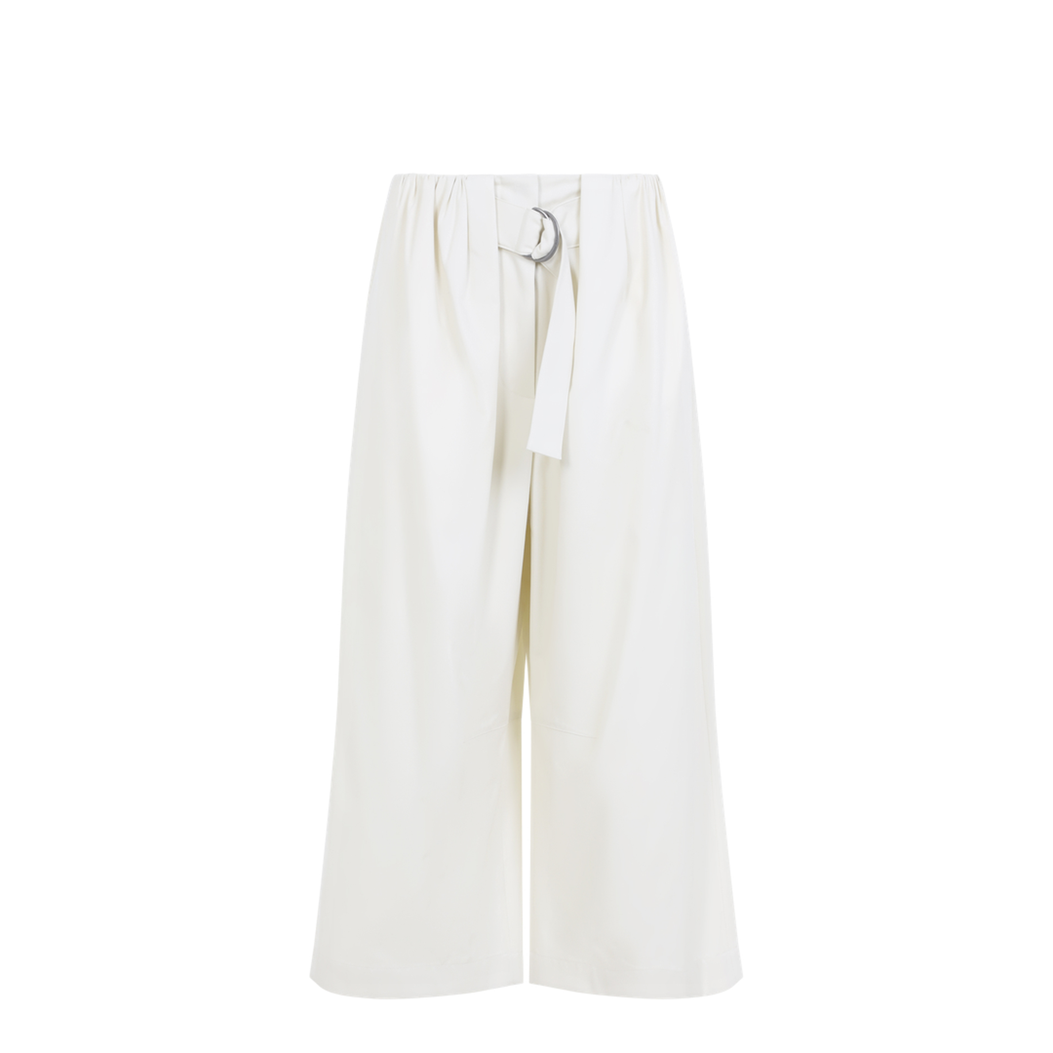 Cropped Belted Trousers - Image 2