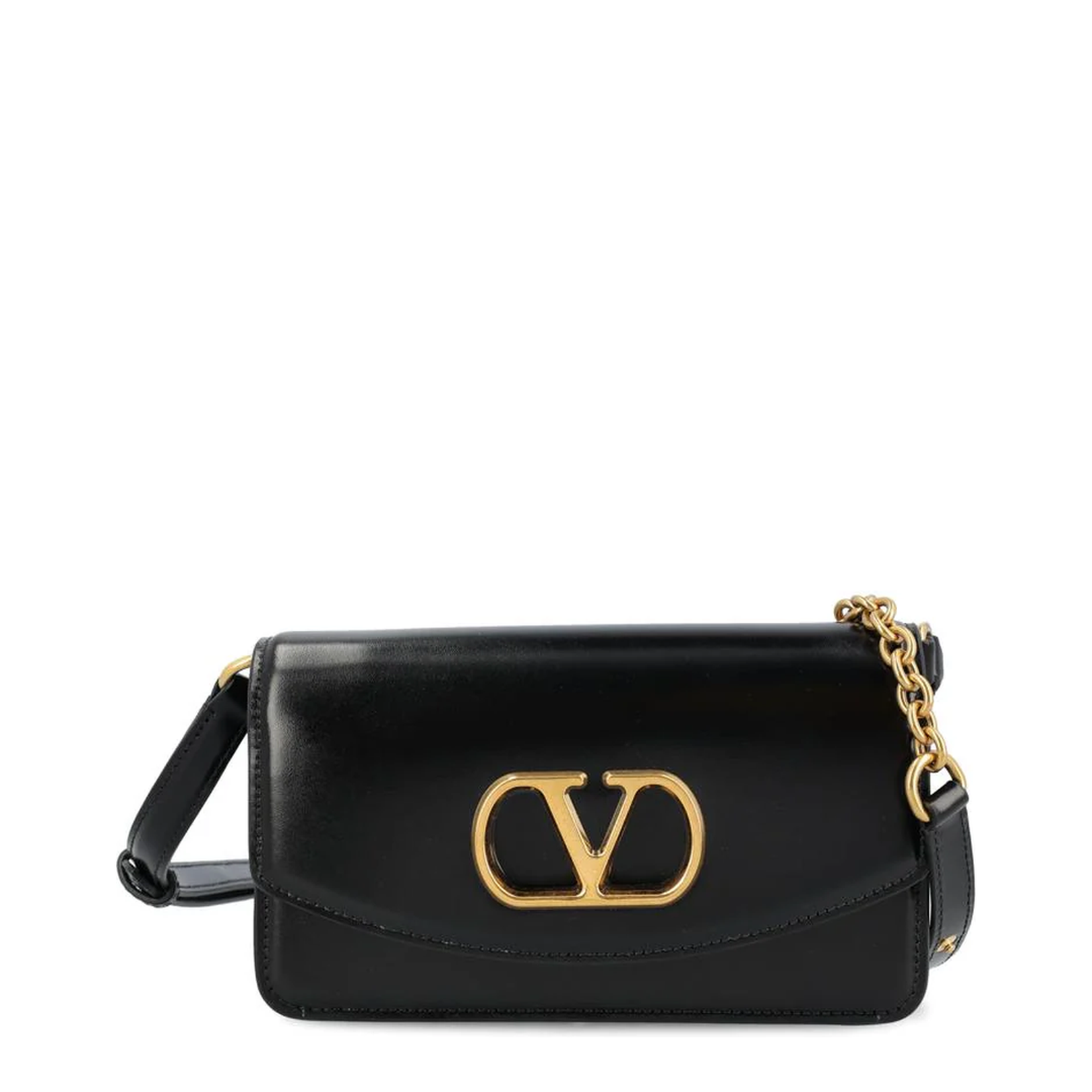 VLogo Crossbody Bags Leather Black - Image 1