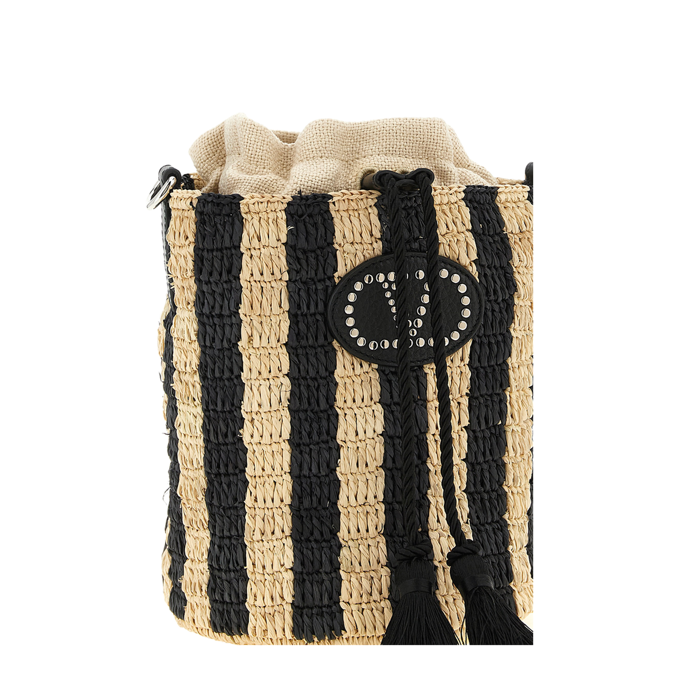 Raffia Small Bucket Bag - Image 3