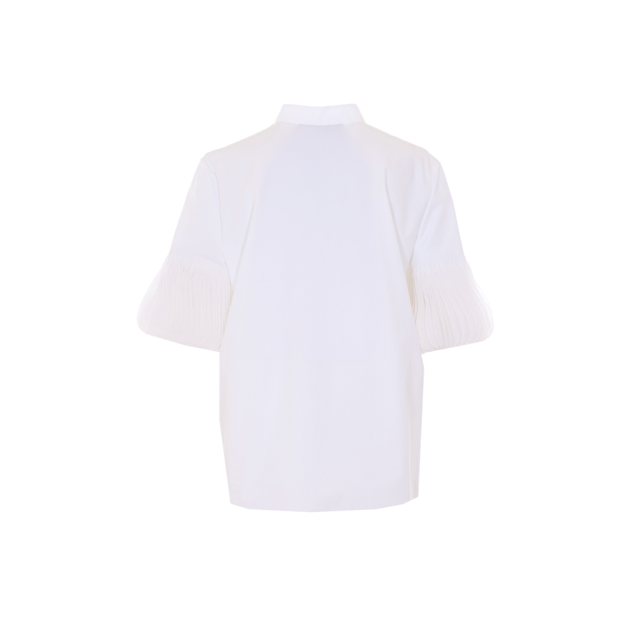 Women's White Poplin Shirt - Image 2