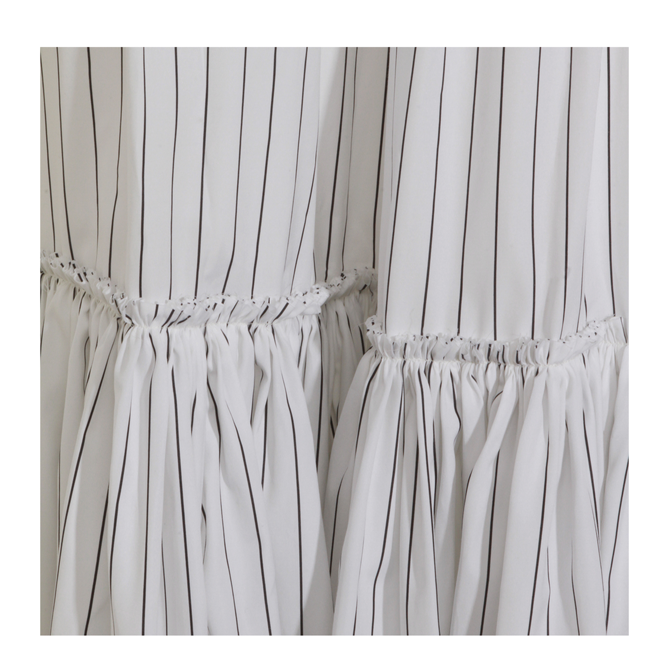 Striped Lightweight Cotton Skirt - Image 7