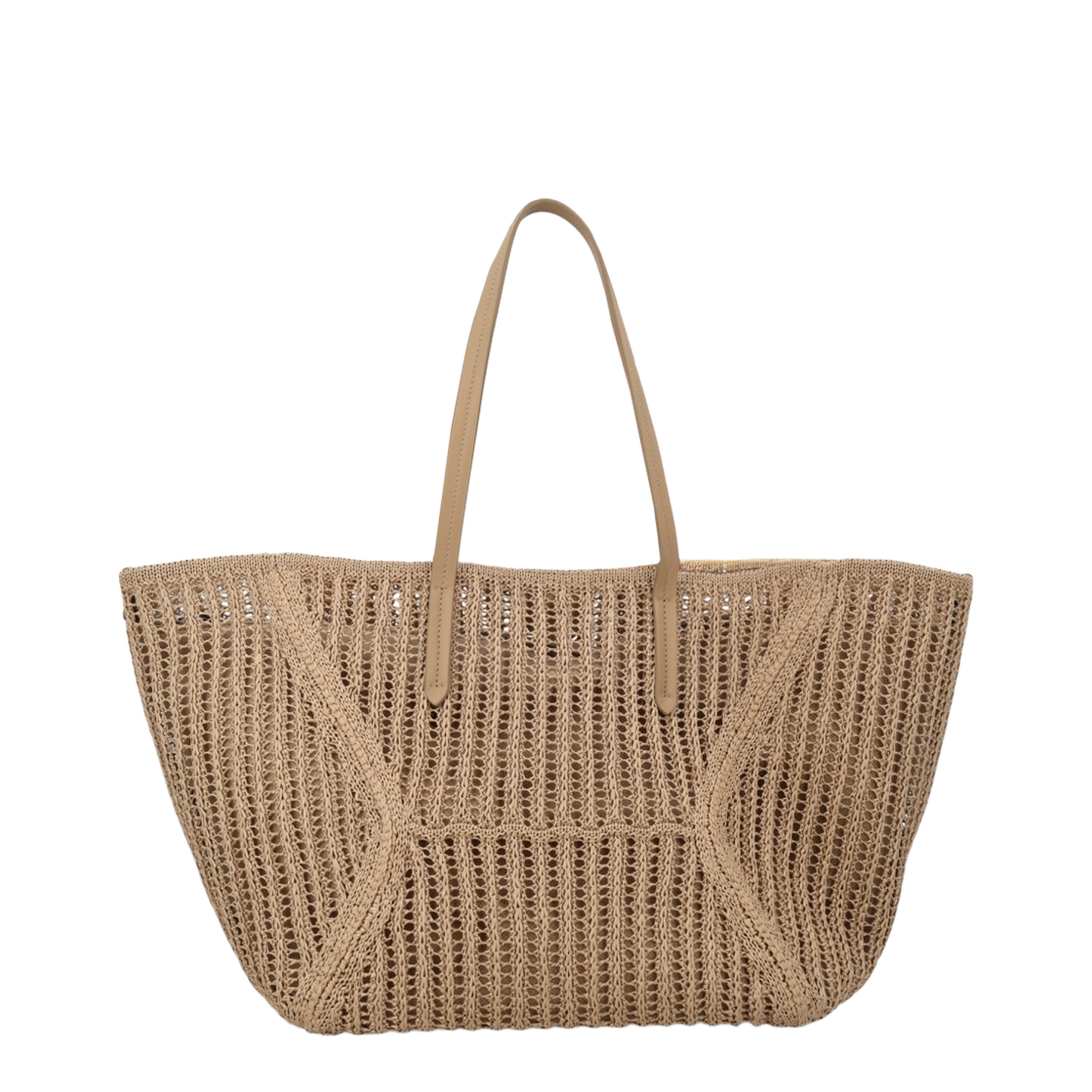 BC Duo Raffia Tote - Beige - Image 2