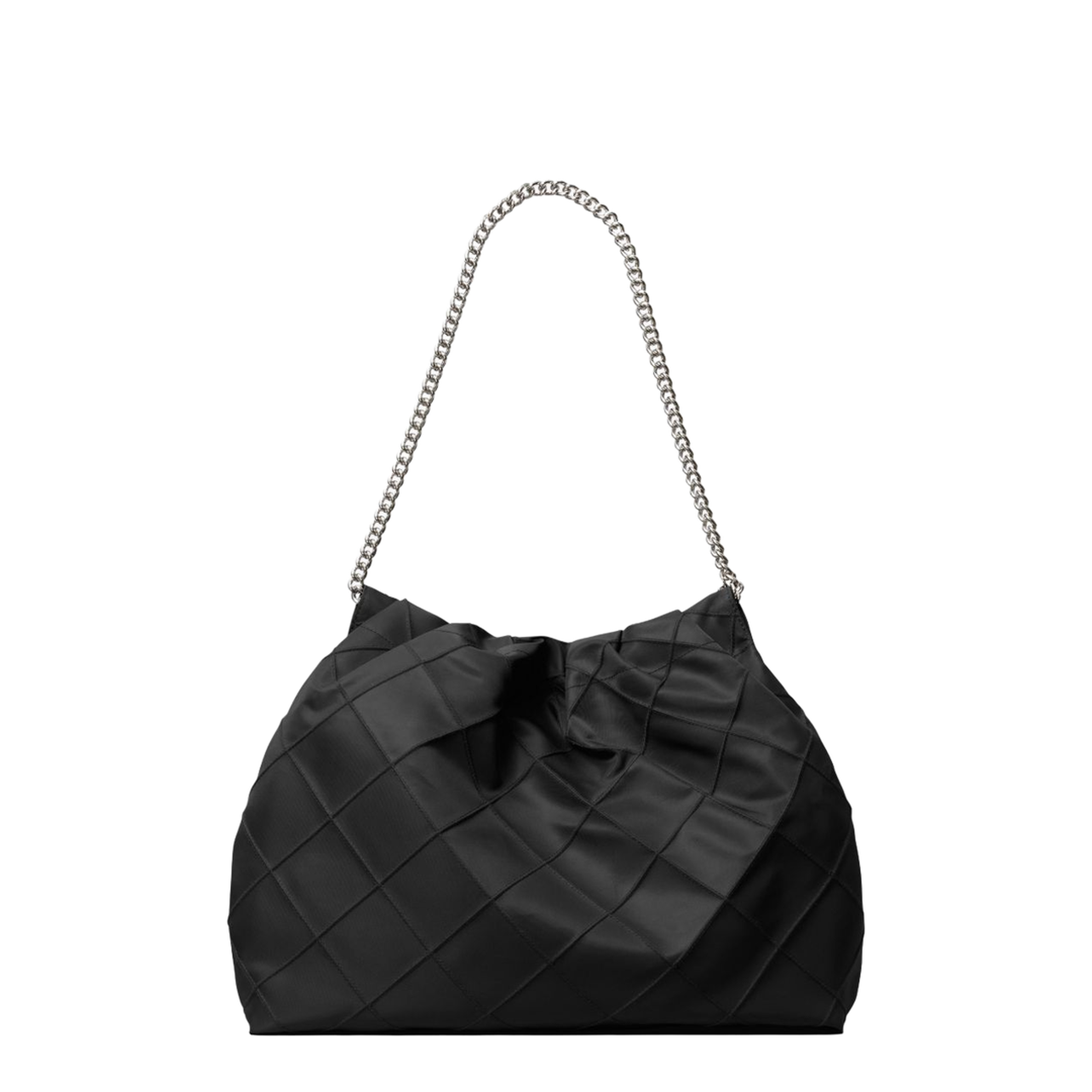 Fleming Nylon Hobo Bag - Black - Image 4