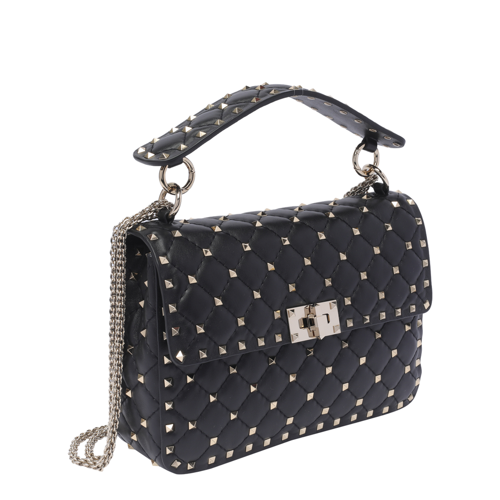 Black Rockstud Spike Medium Bag - Image 2