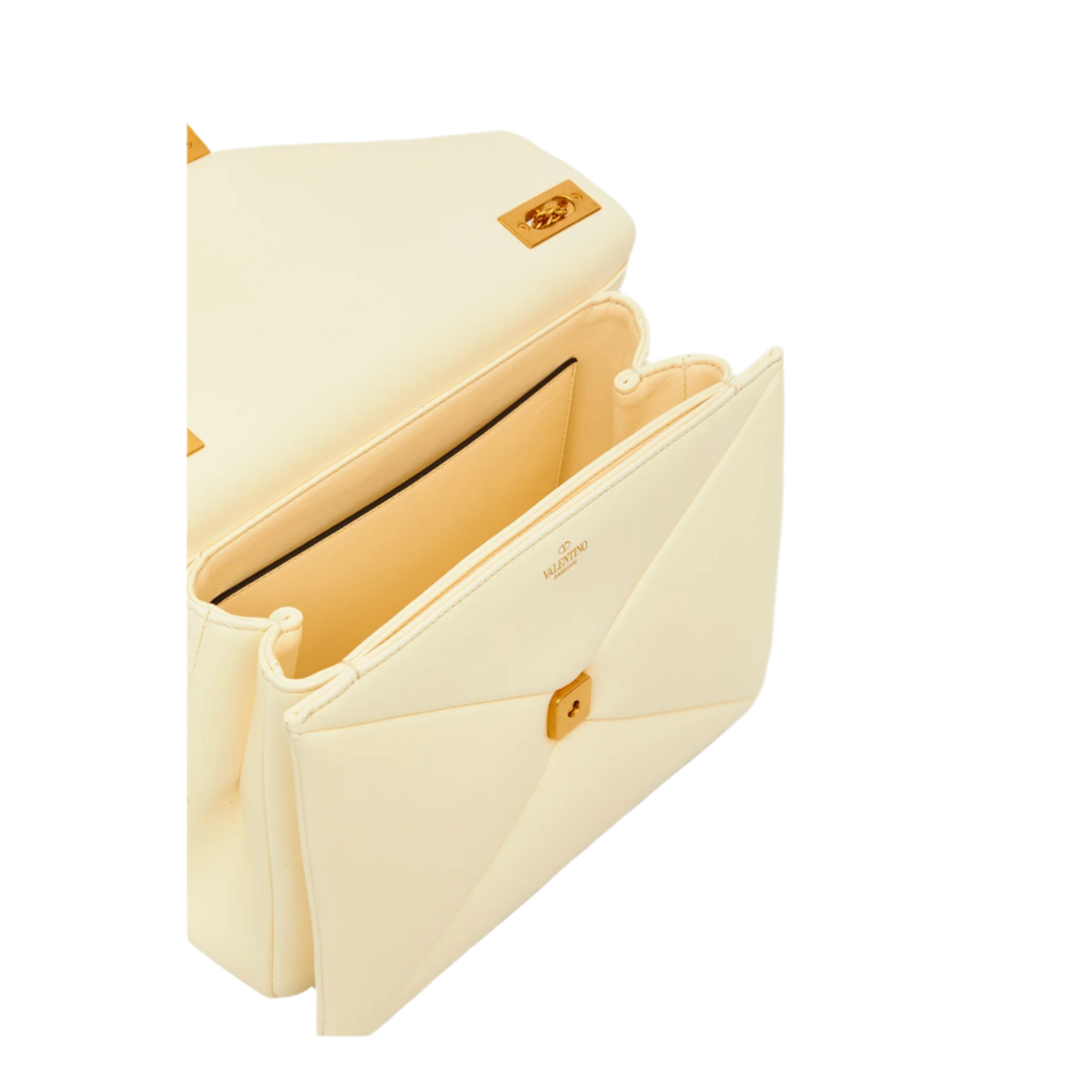 Rockstud Calfskin Handbag - Poudre - Image 4