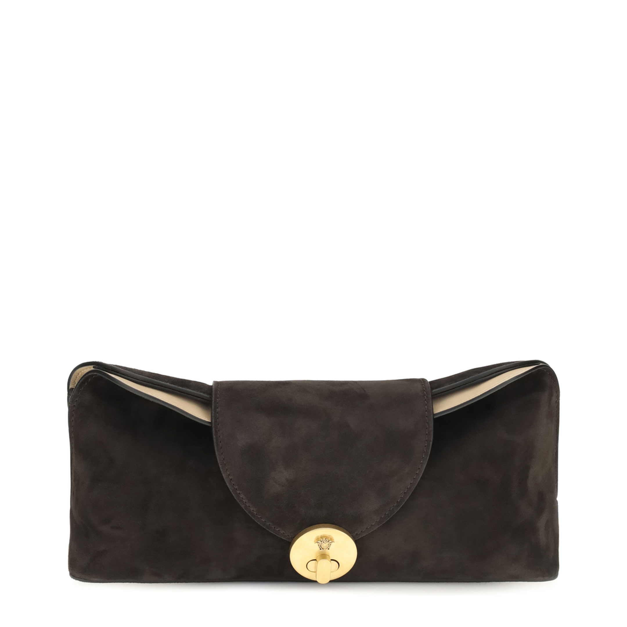 Vivian Suede Clutch - Brown - Image 1