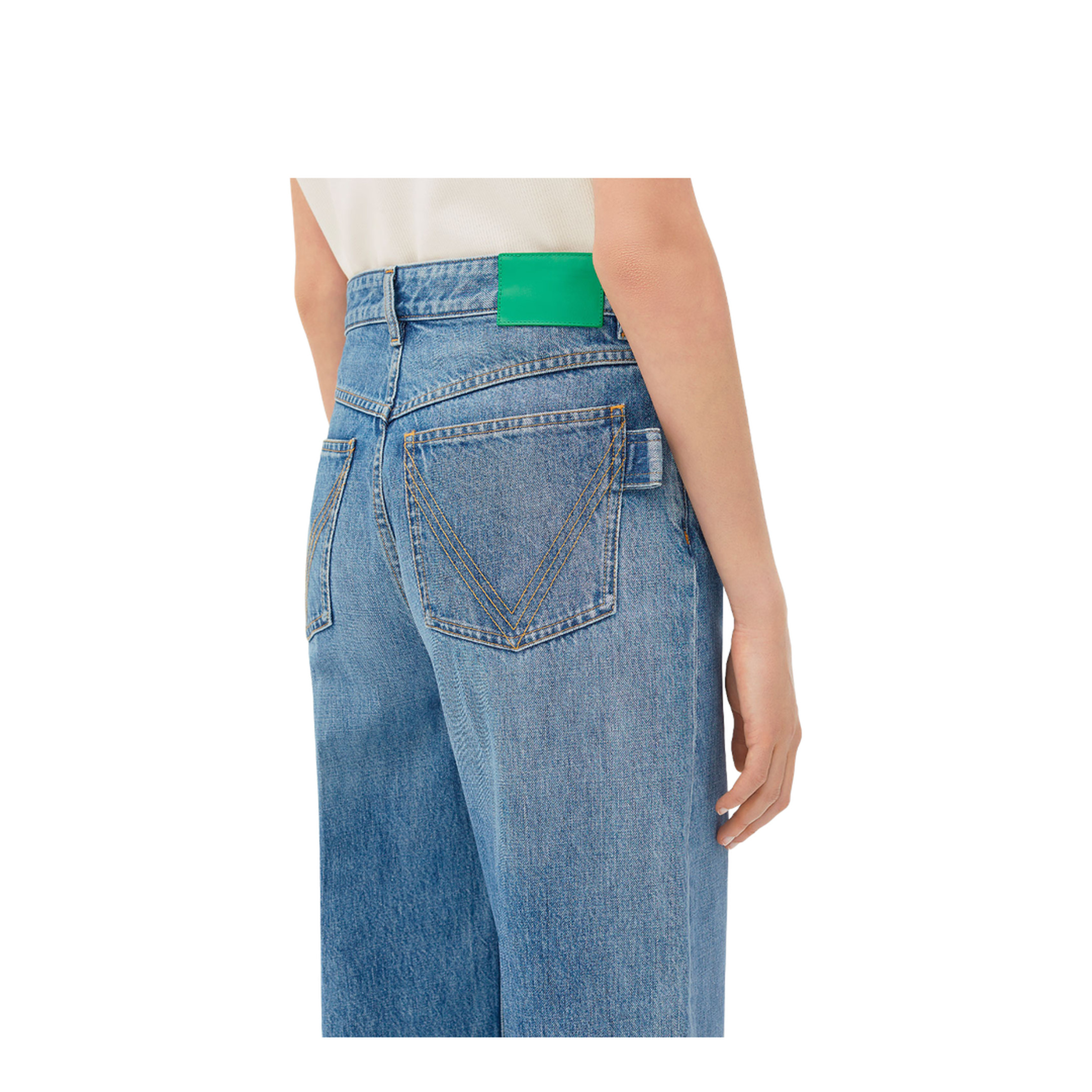 Vintage Indigo Wide Leg Jeans - Image 6
