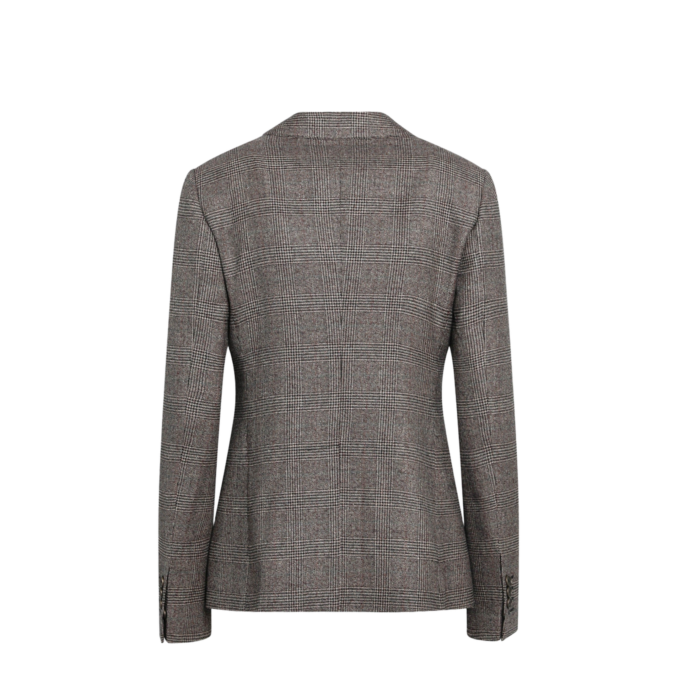 Prince of Wales Wool-Blend Single-Breasted Jacket - Image 2