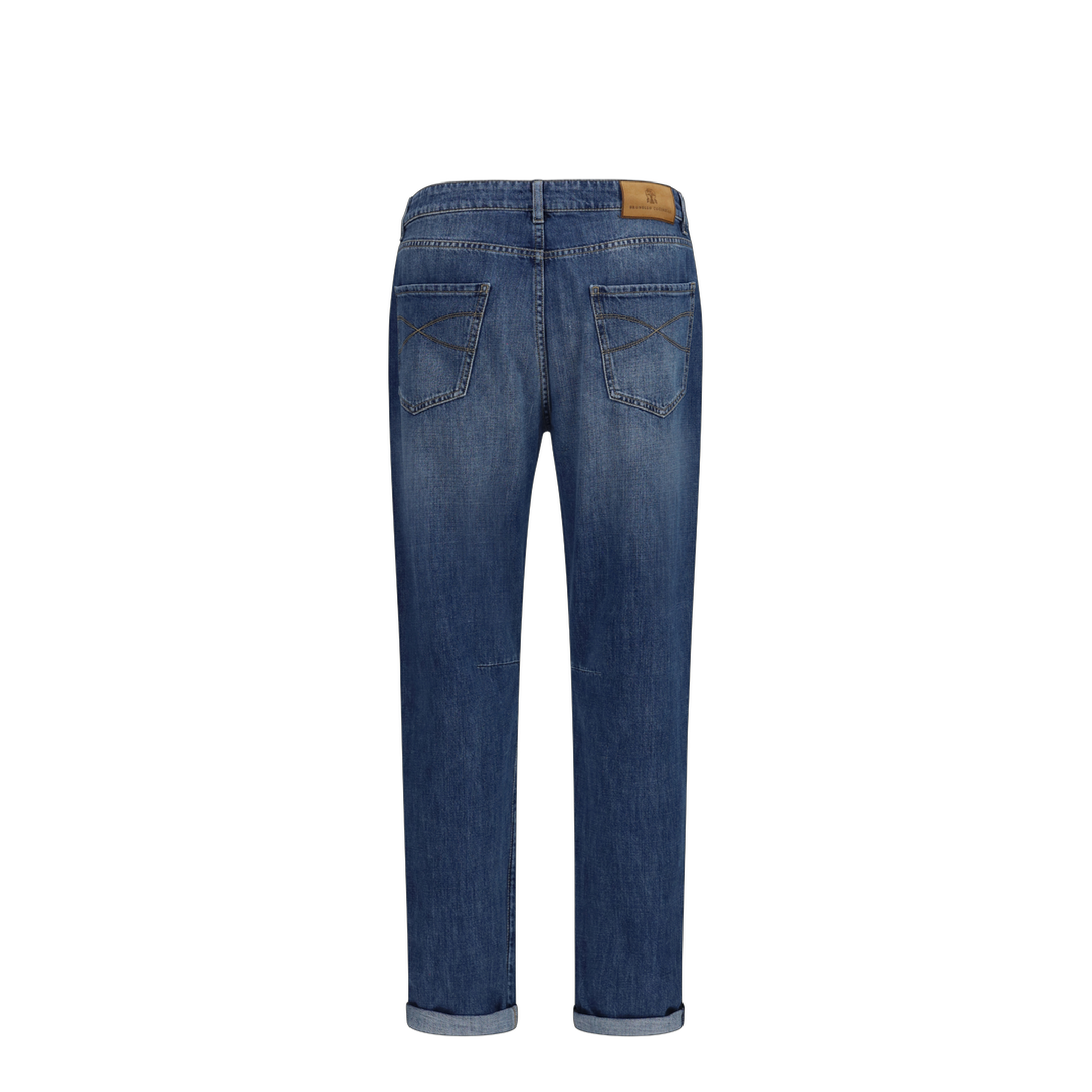 Straight Five-Pocket Jeans in Cotton - Image 2