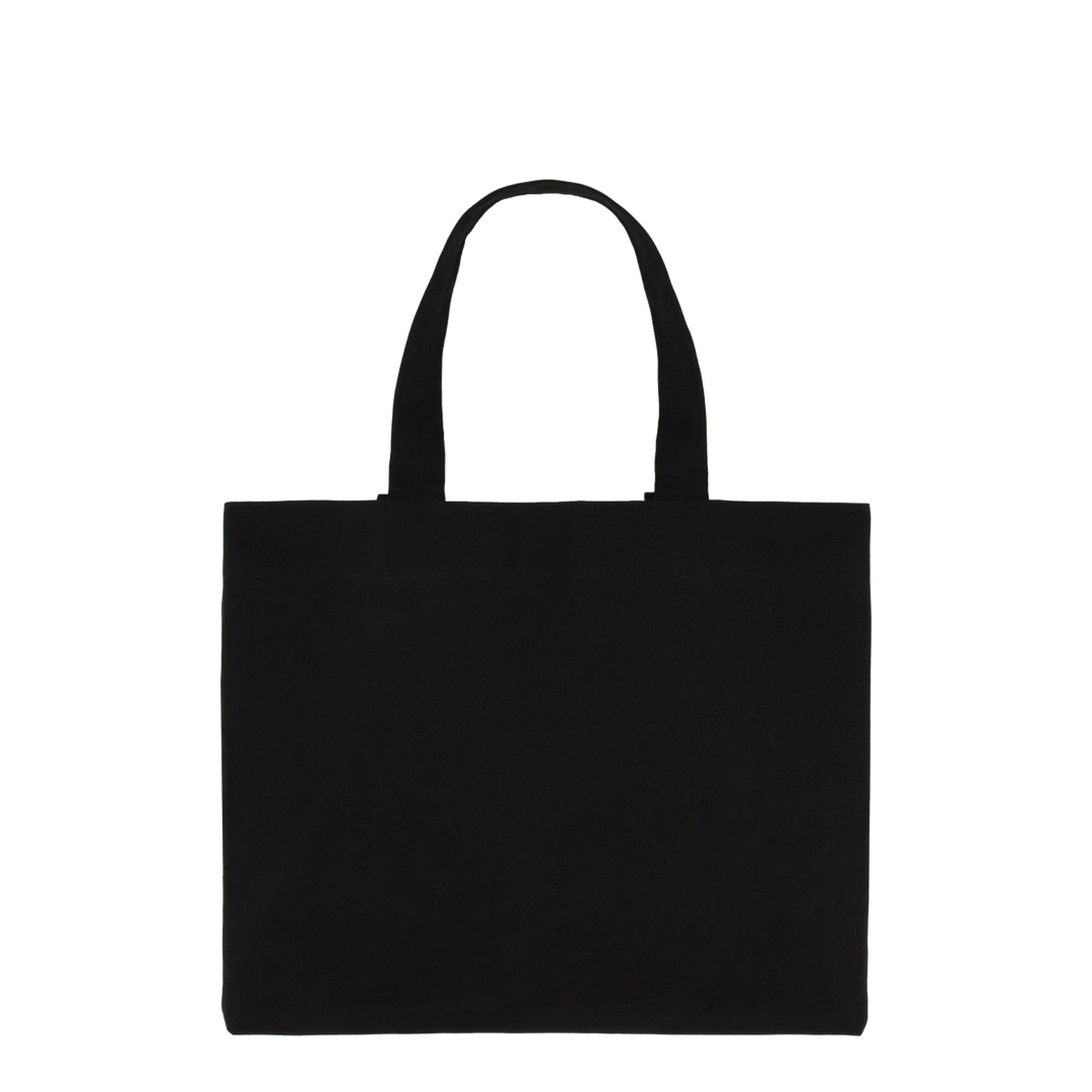 Beach Bag Canvas Tote - Black/Pearl - Image 3