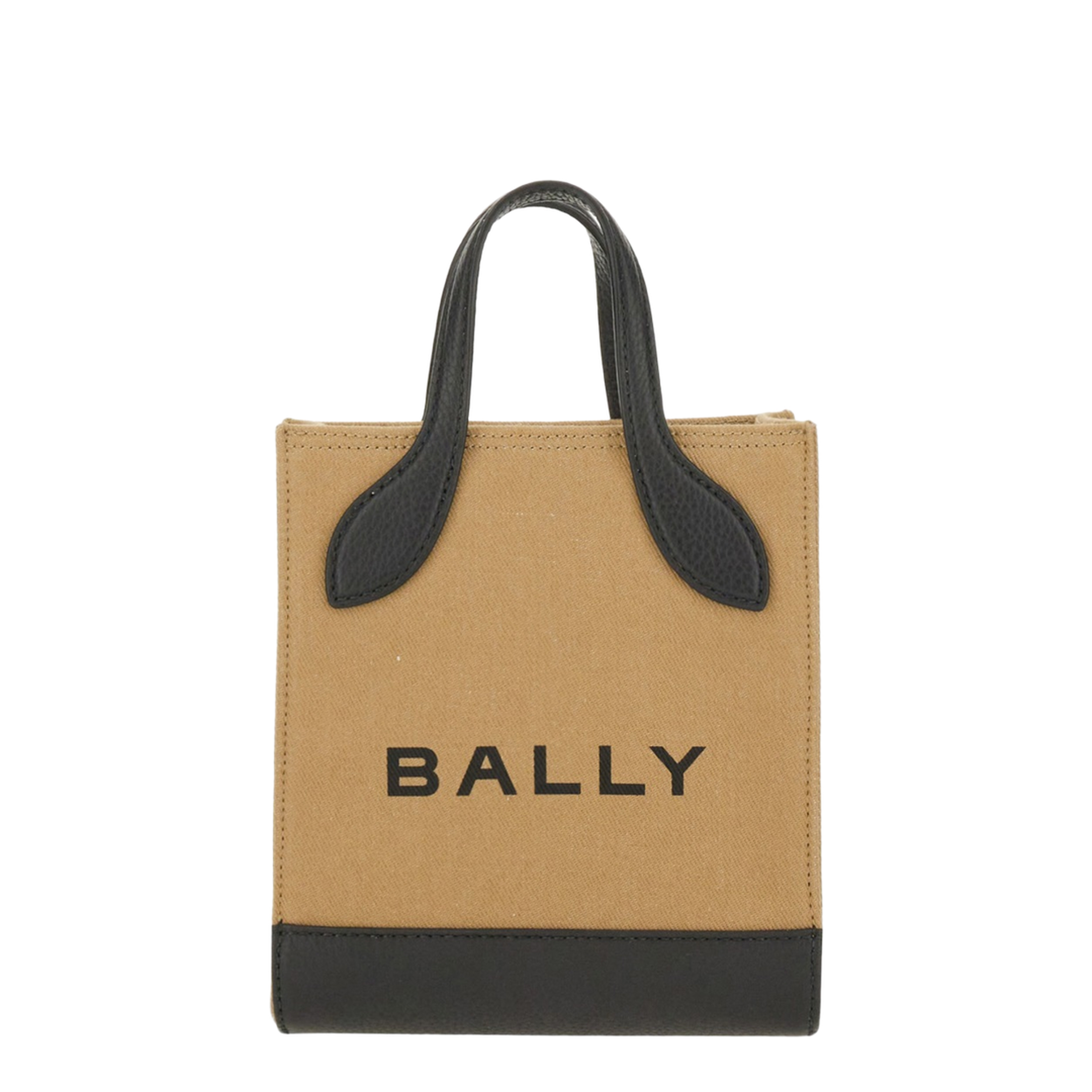 Bar Mini Tote Leather Tote - Sand - Image 5