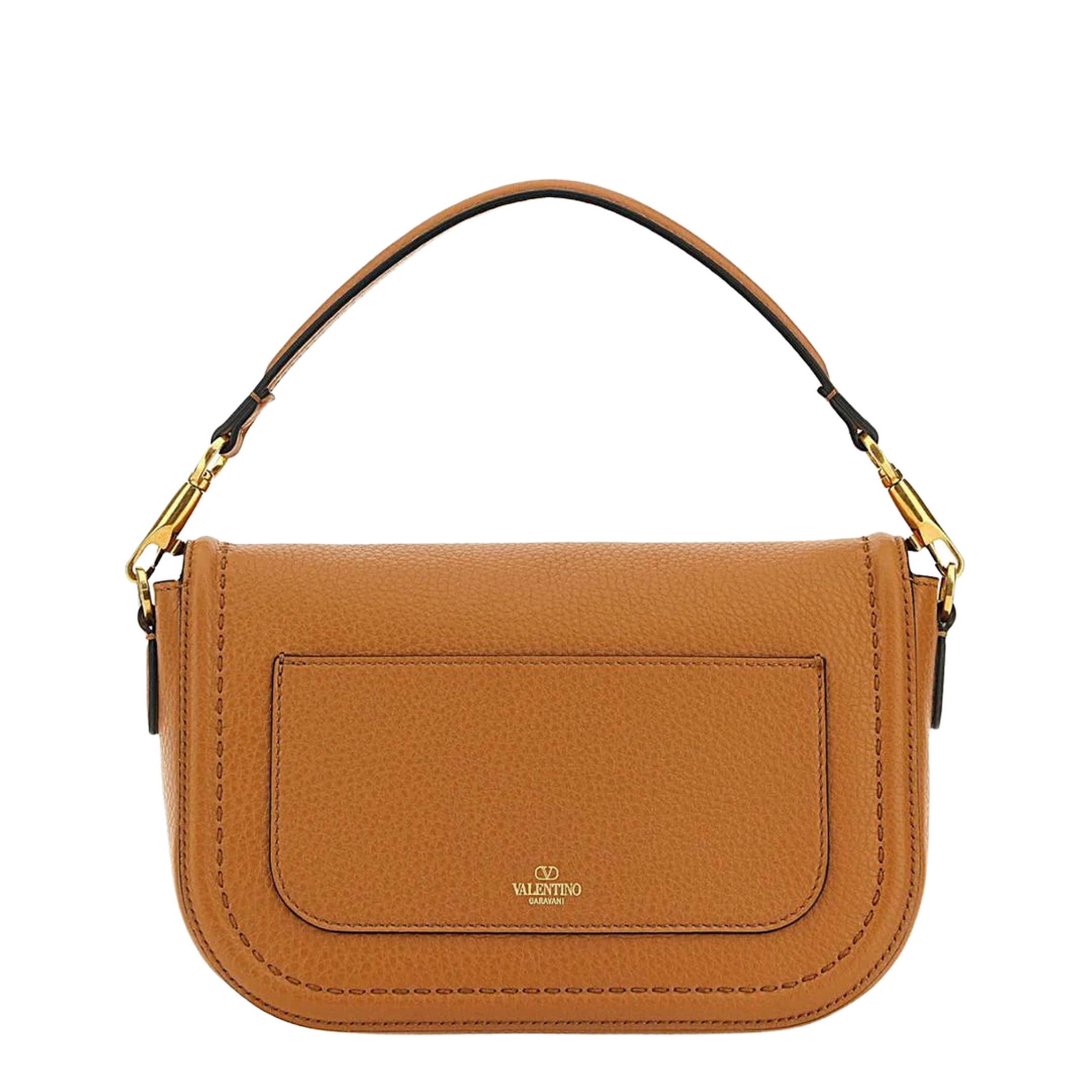 Shoulder Bag Leather Camel - Image 3