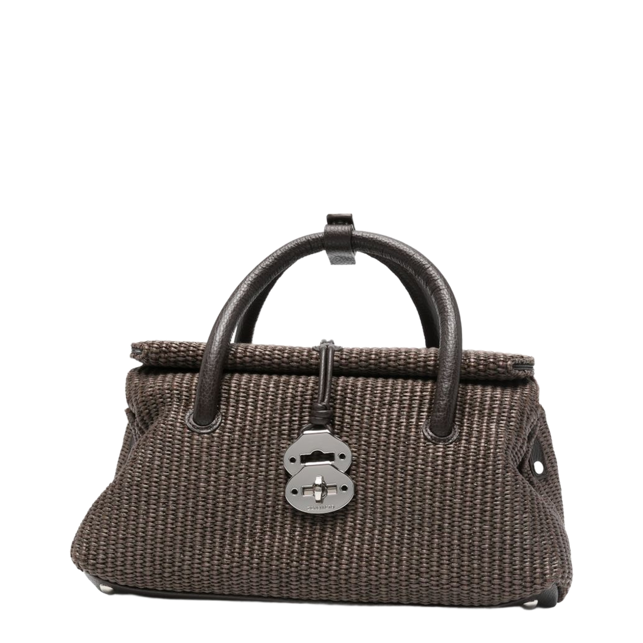 Dotta Small Vimini Handbag - Brown Sottobosco - Image 1