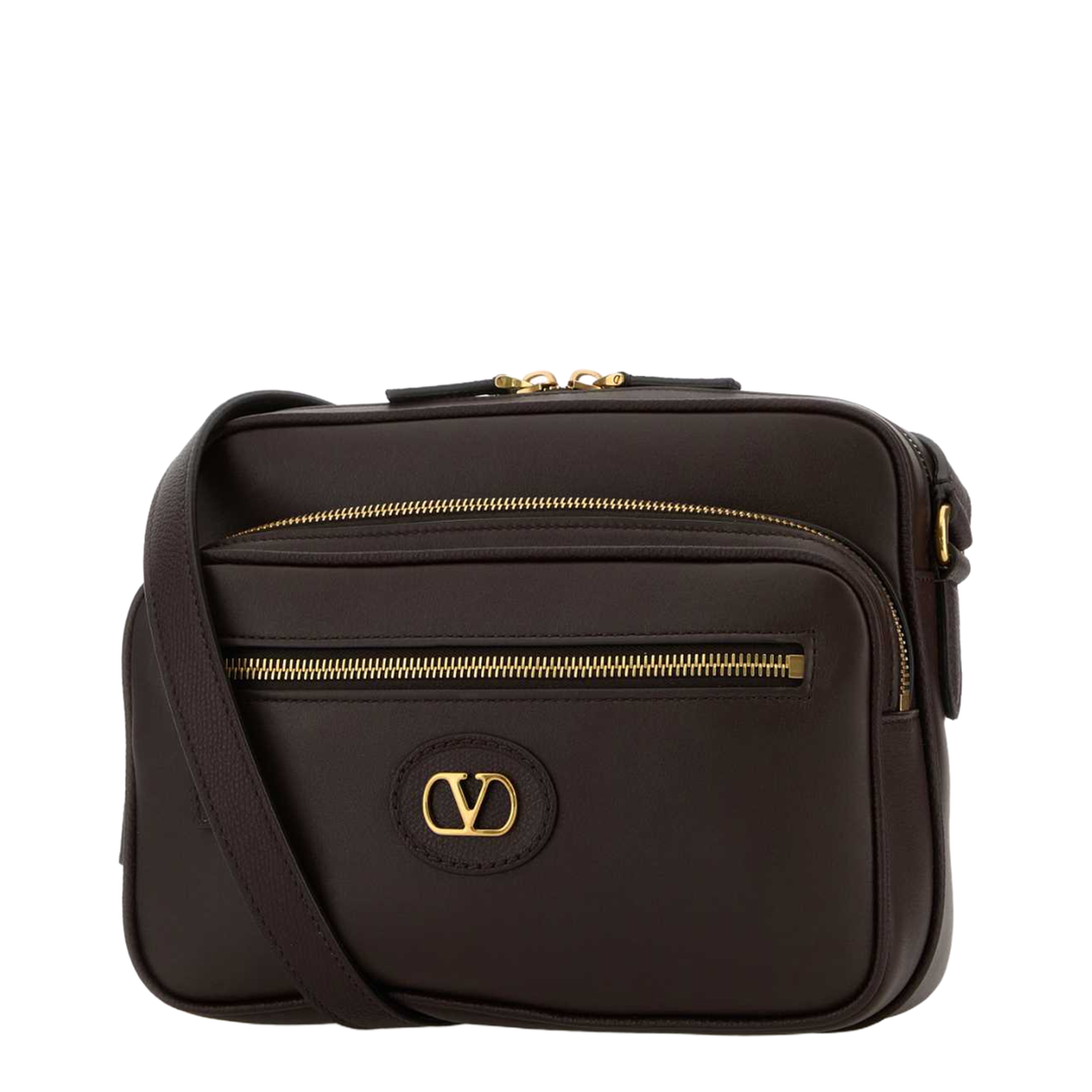 Antibes Medium Calfskin Crossbody Bag - Dark Brown - Image 2