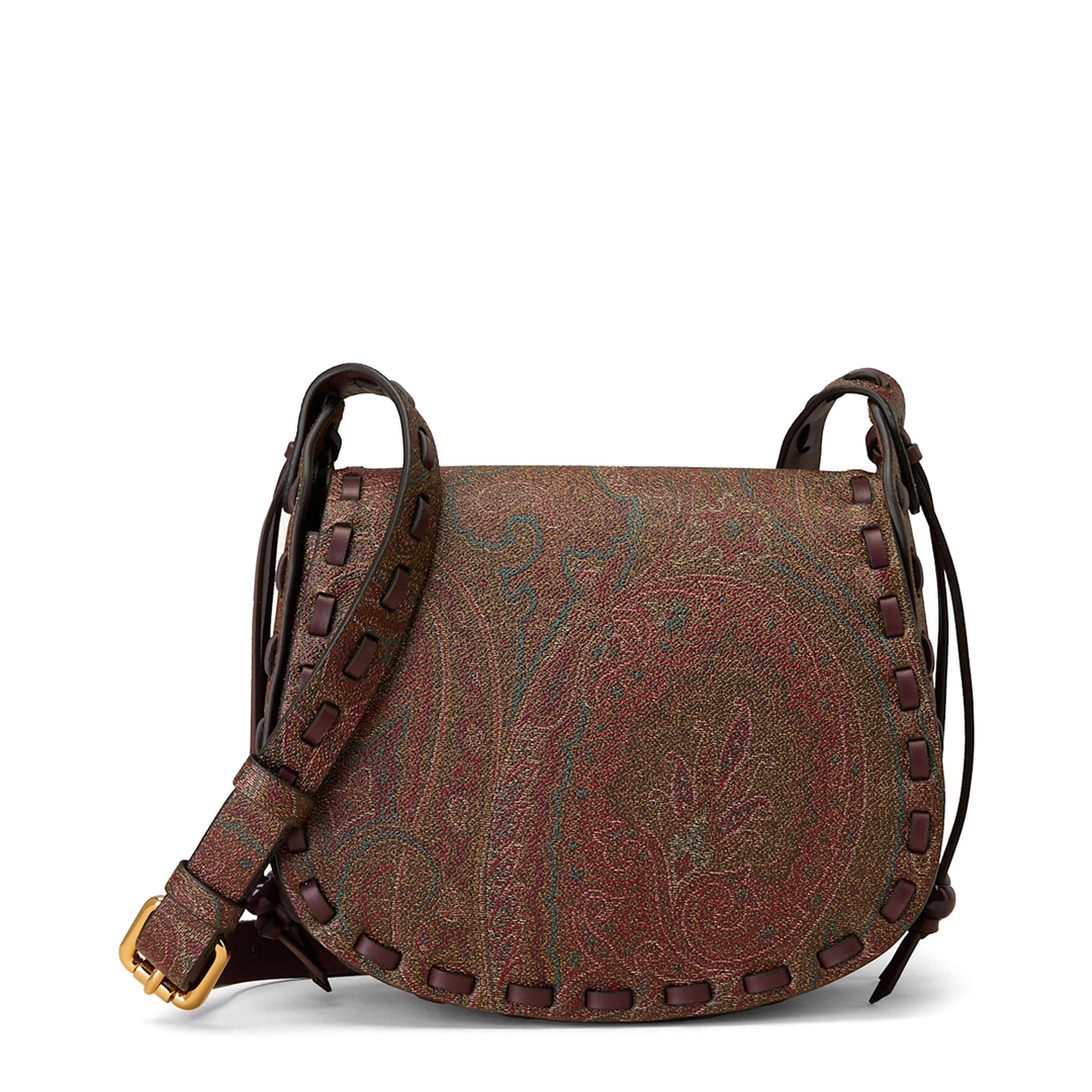 Drya Small Jacquard Crossbody - Brown - Image 1