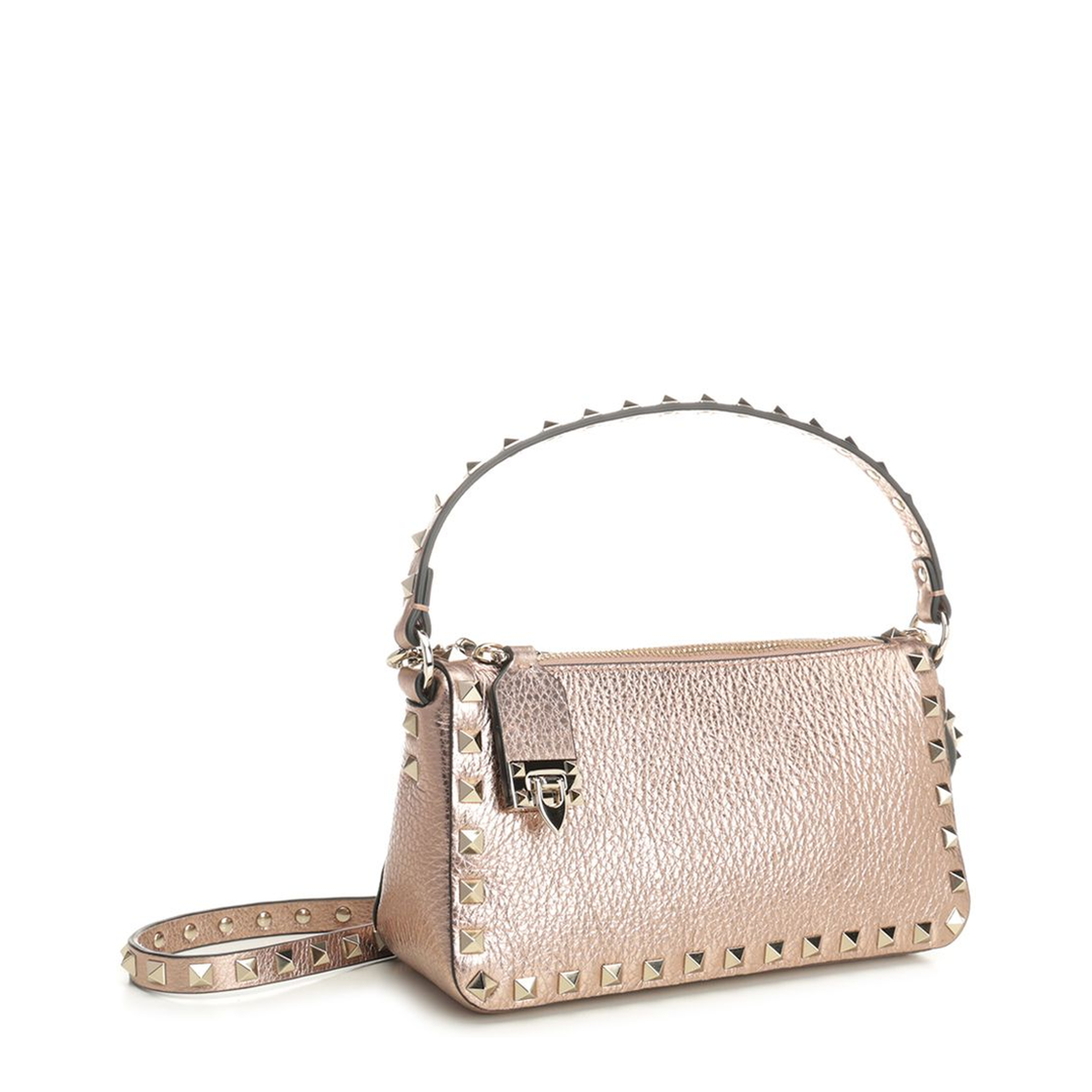SMALL SHOULDER BAG | ROCKSTUD | VIT.ST.ALCE LAMINATO UNLINED/PLAT.STUDS - Image 2
