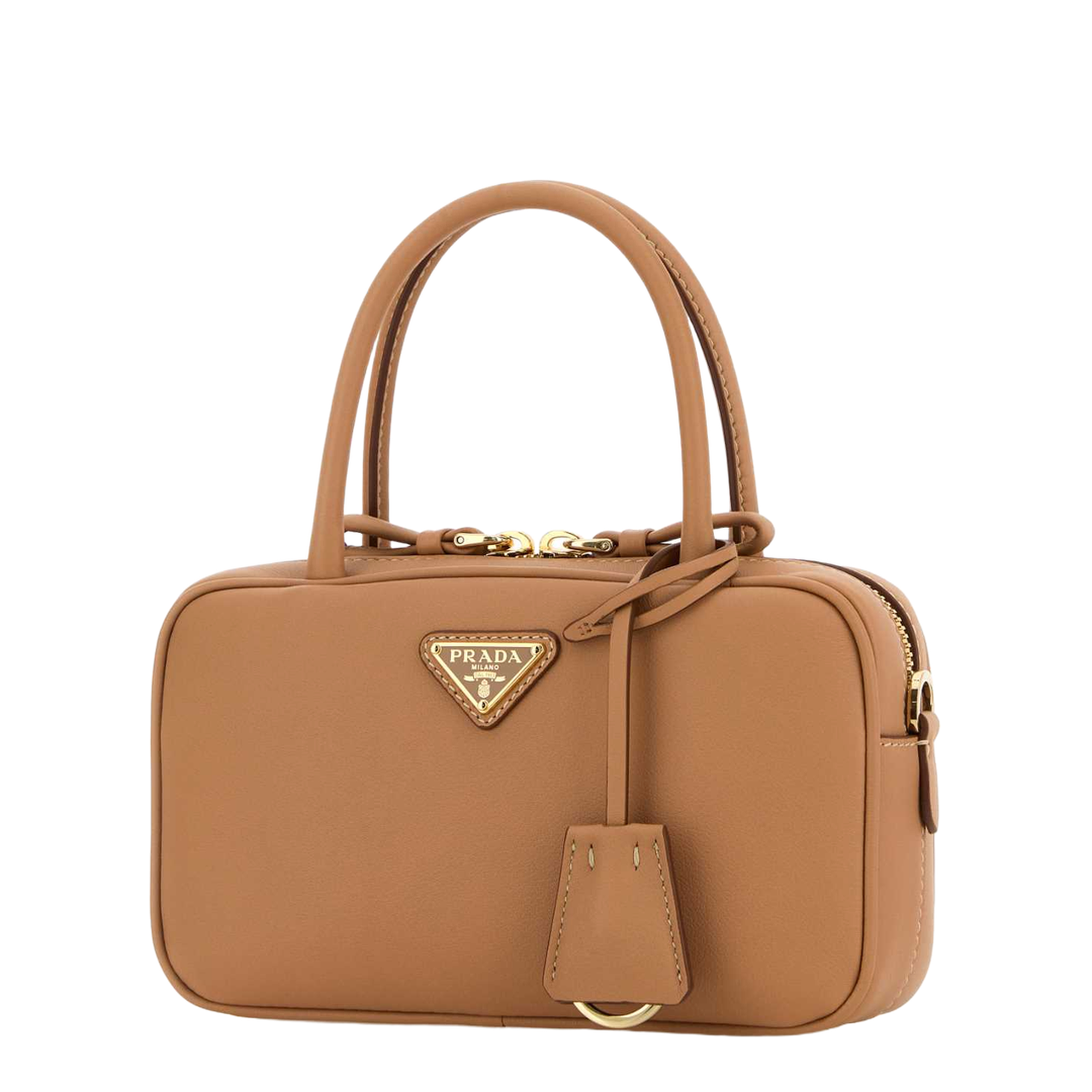 Peach Leather Handbag - Image 4