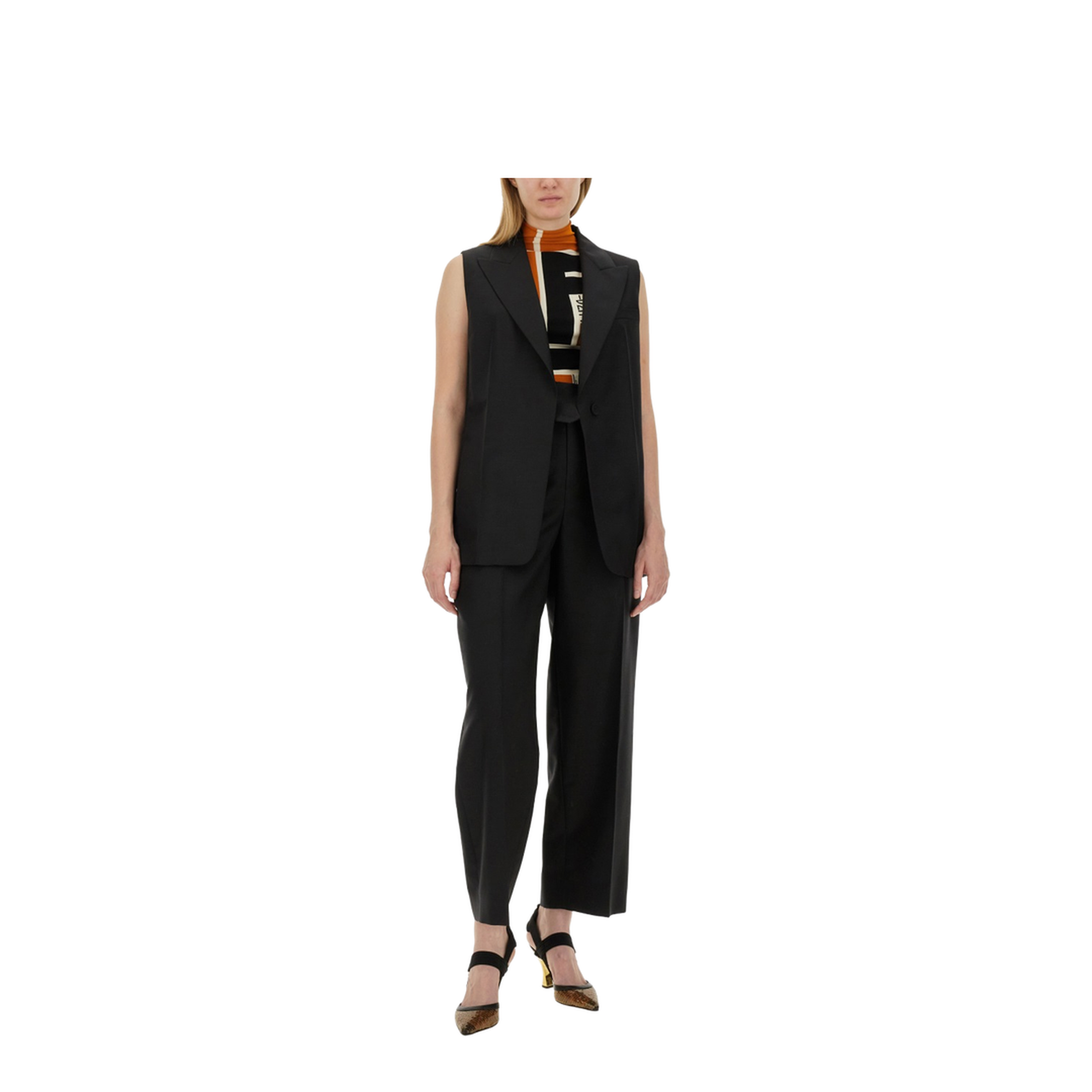 Pants with Asymmetrical Waist - Image 2