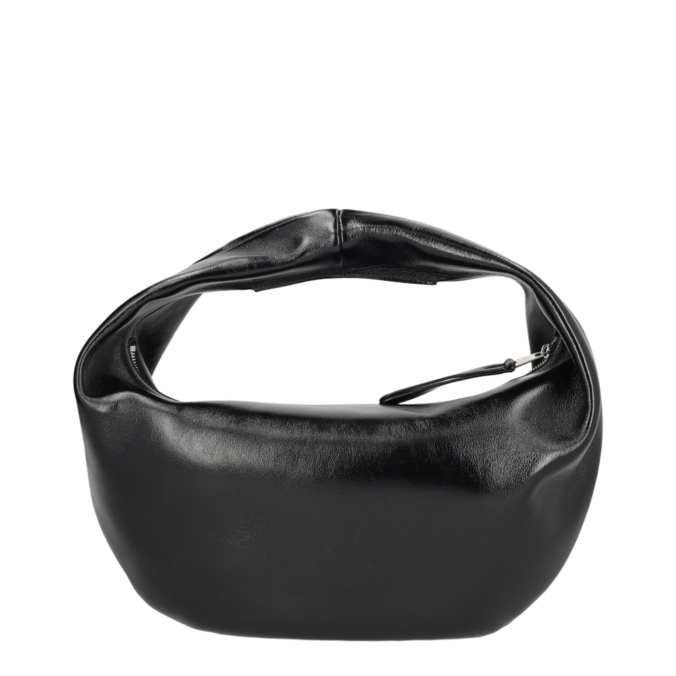 Olivia Hobo Medium Calfskin Hobo - Black Crackle Patent Leather - Image 2