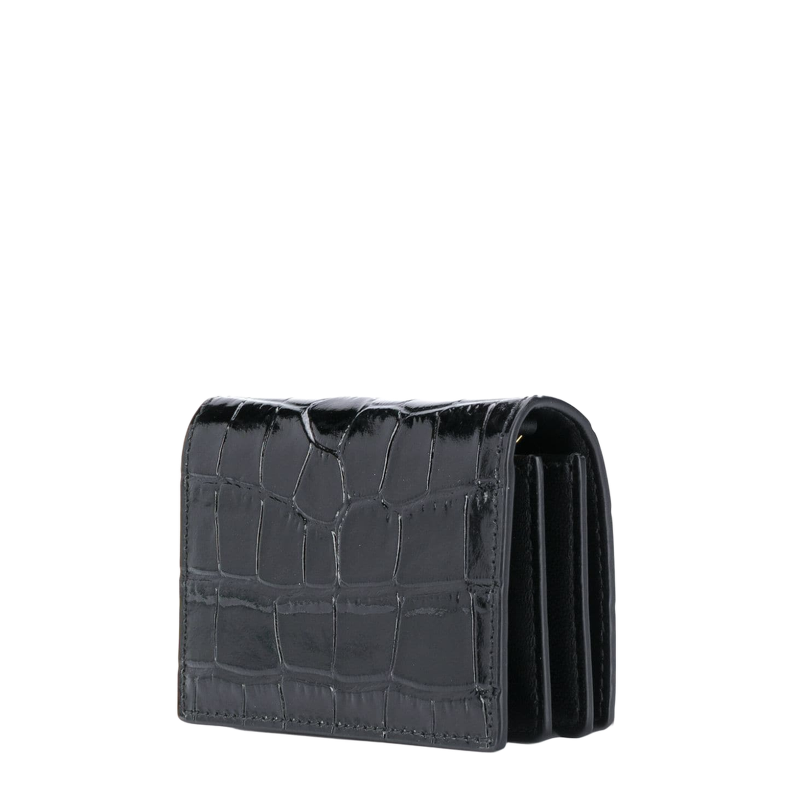 Crocodile Print Leather Wallet - Image 2