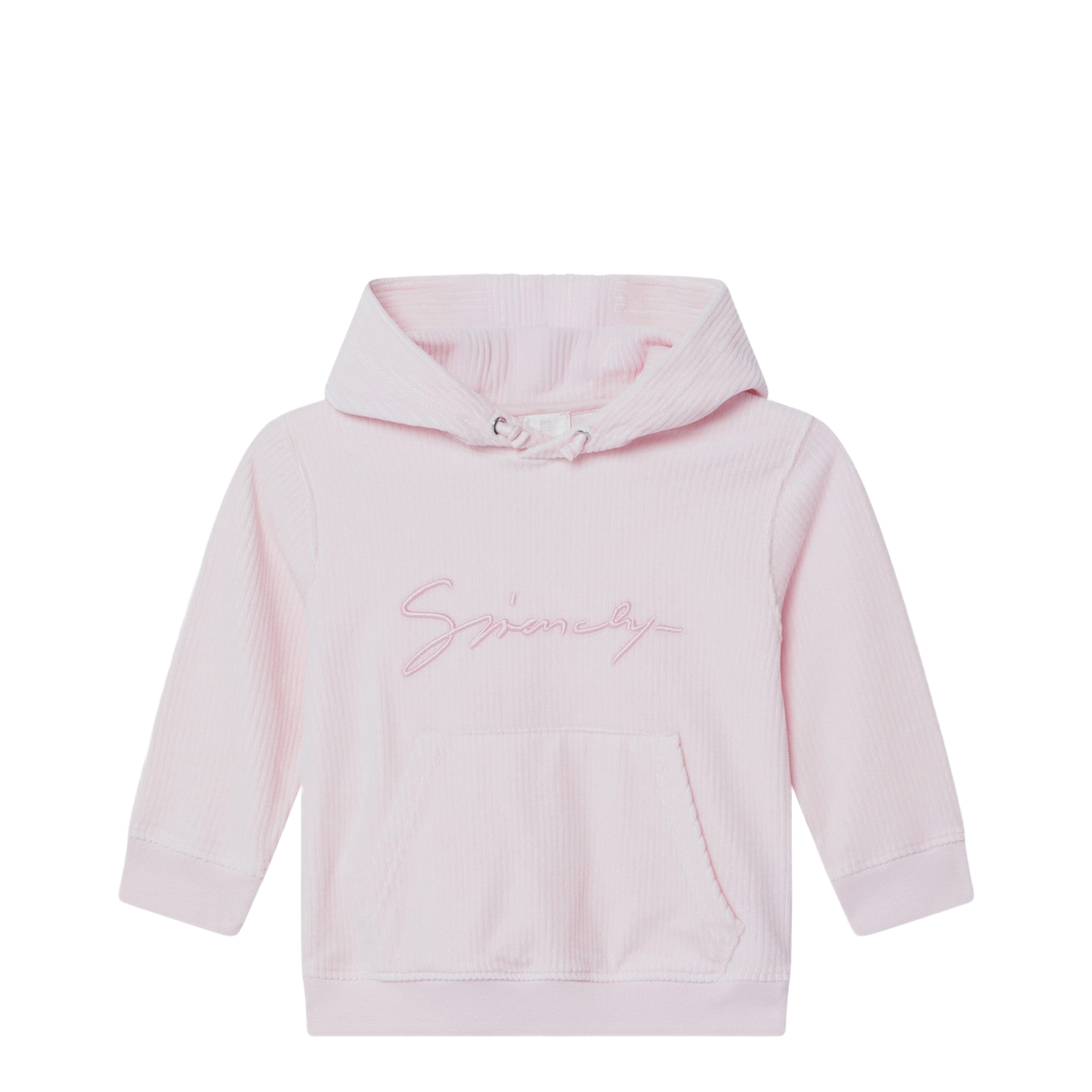 Pink Ribbed Hoodie - Image 1