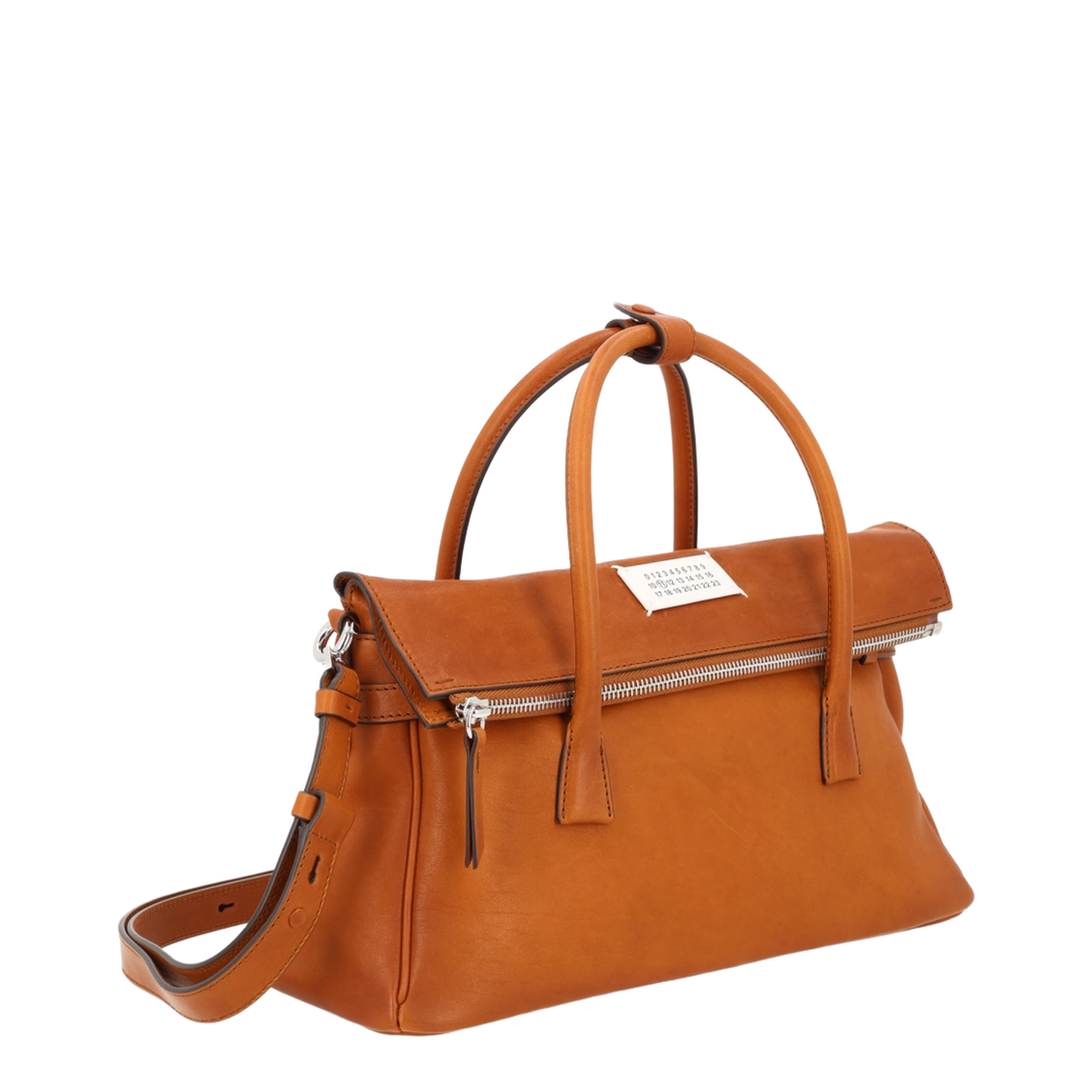 5AC Medium Goatskin Handbag - Vintage Cognac - Image 2