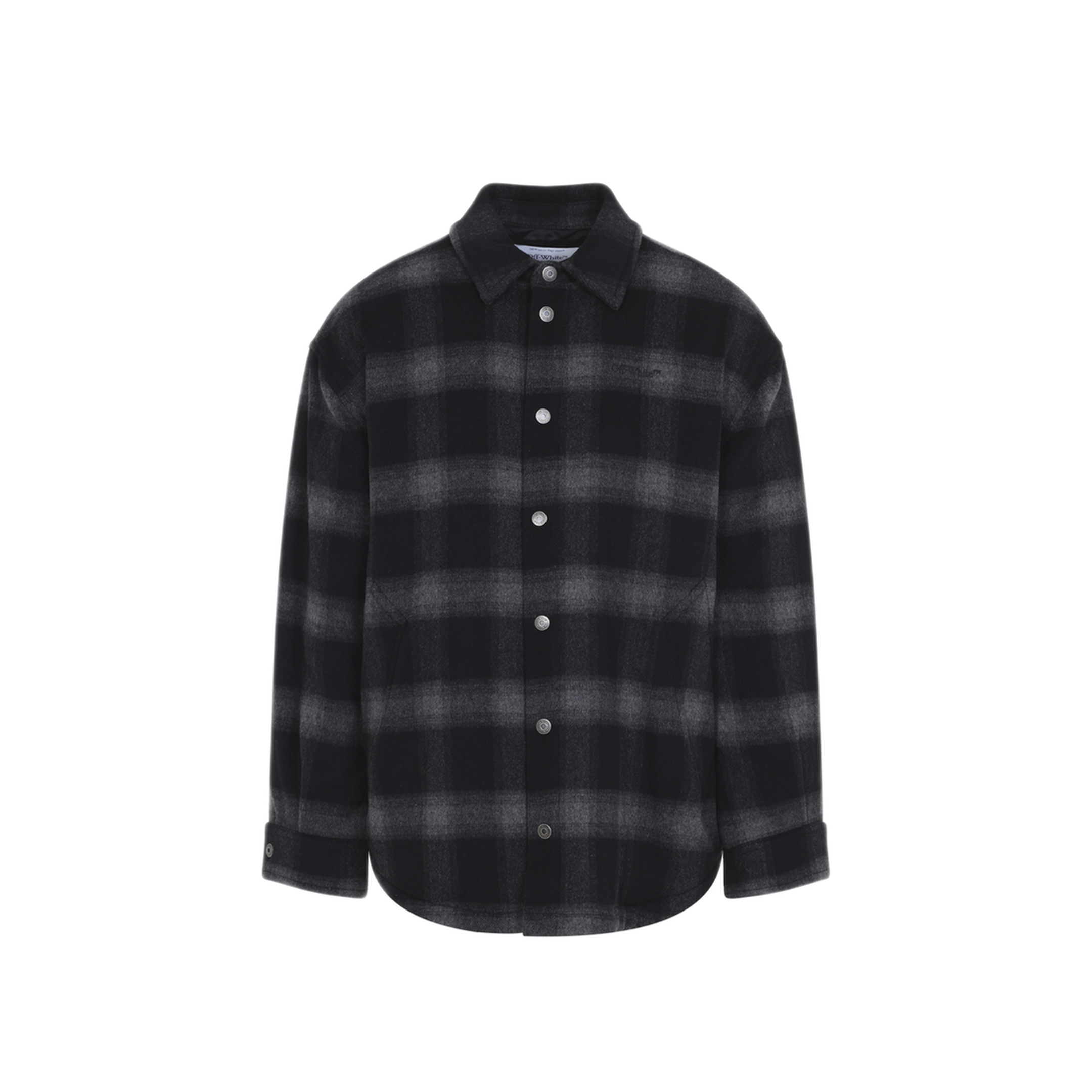 Flannel Wool Overshirt Padded Coat - Image 2